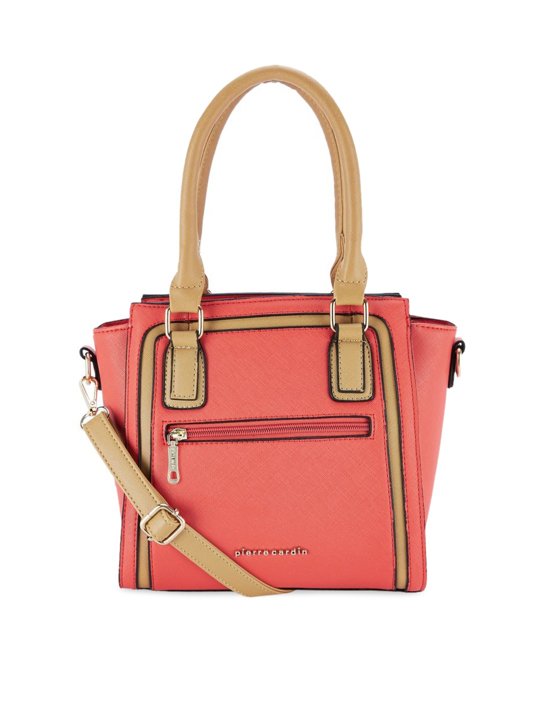 

pierre cardin Coral Pink Solid Handheld Bag