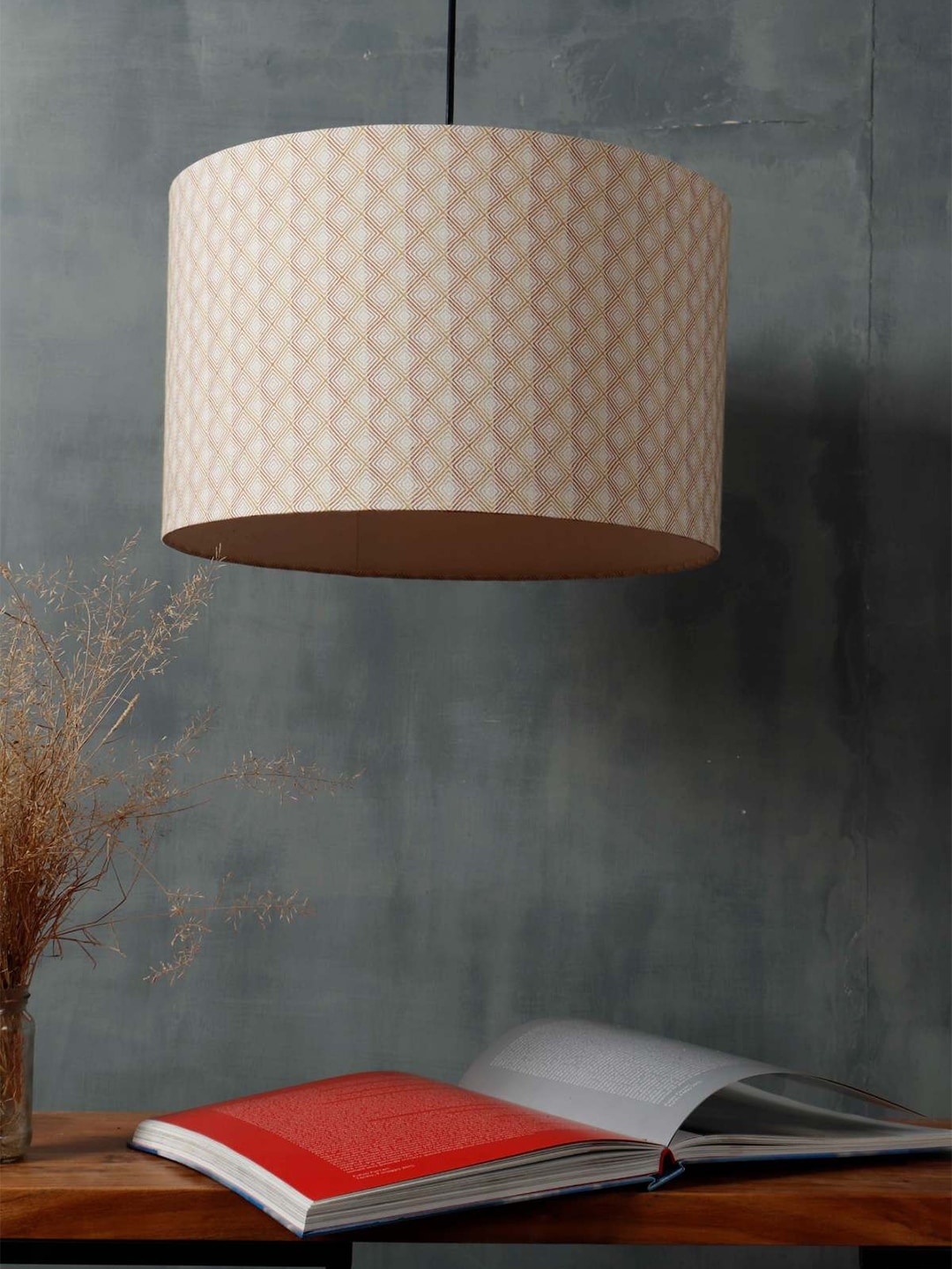 

Grated Ginger Beige Printed Hanging Light