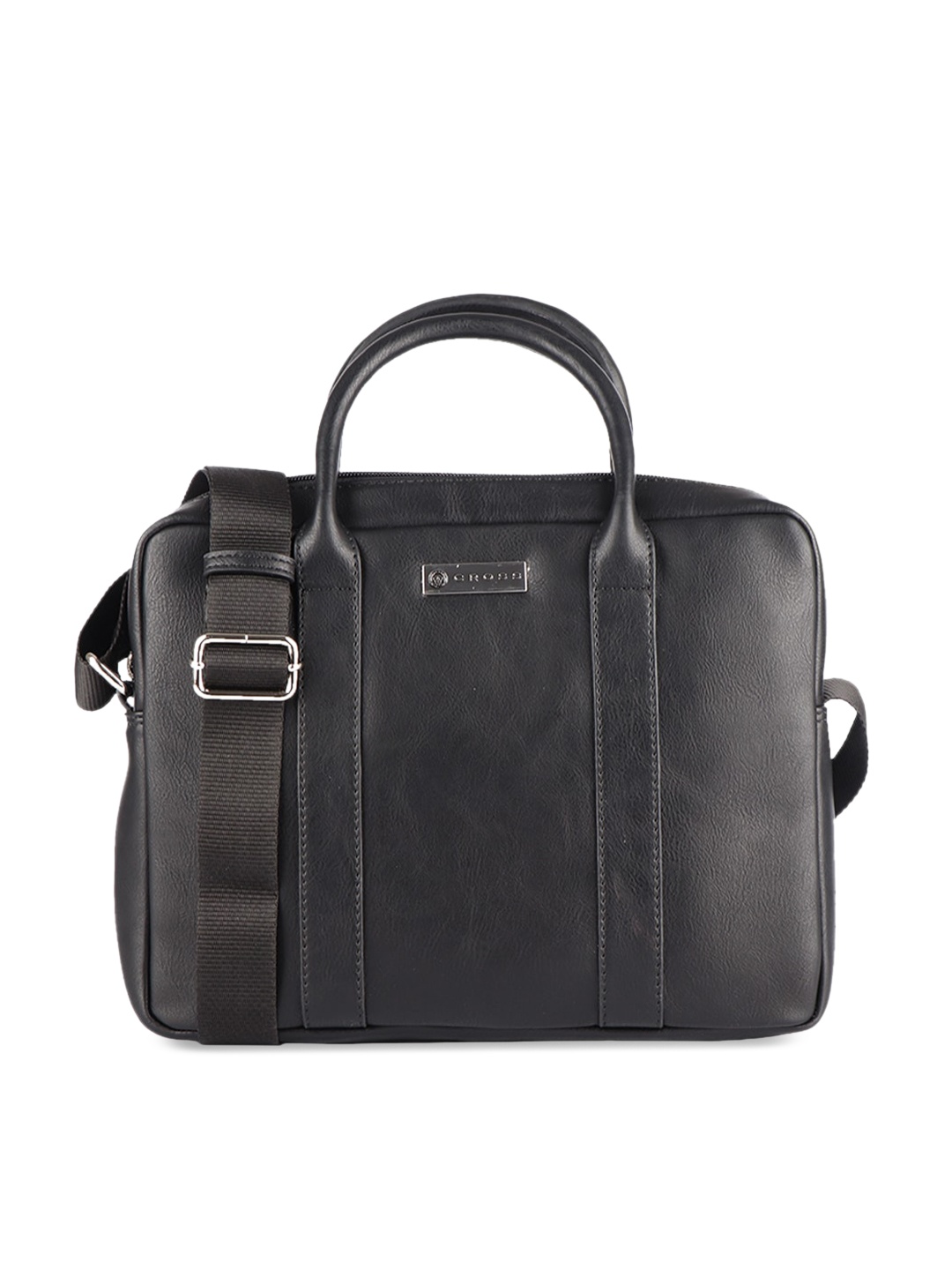 

Cross Unisex Black Insignia Express Solid 13 Inch Leather Laptop Bag