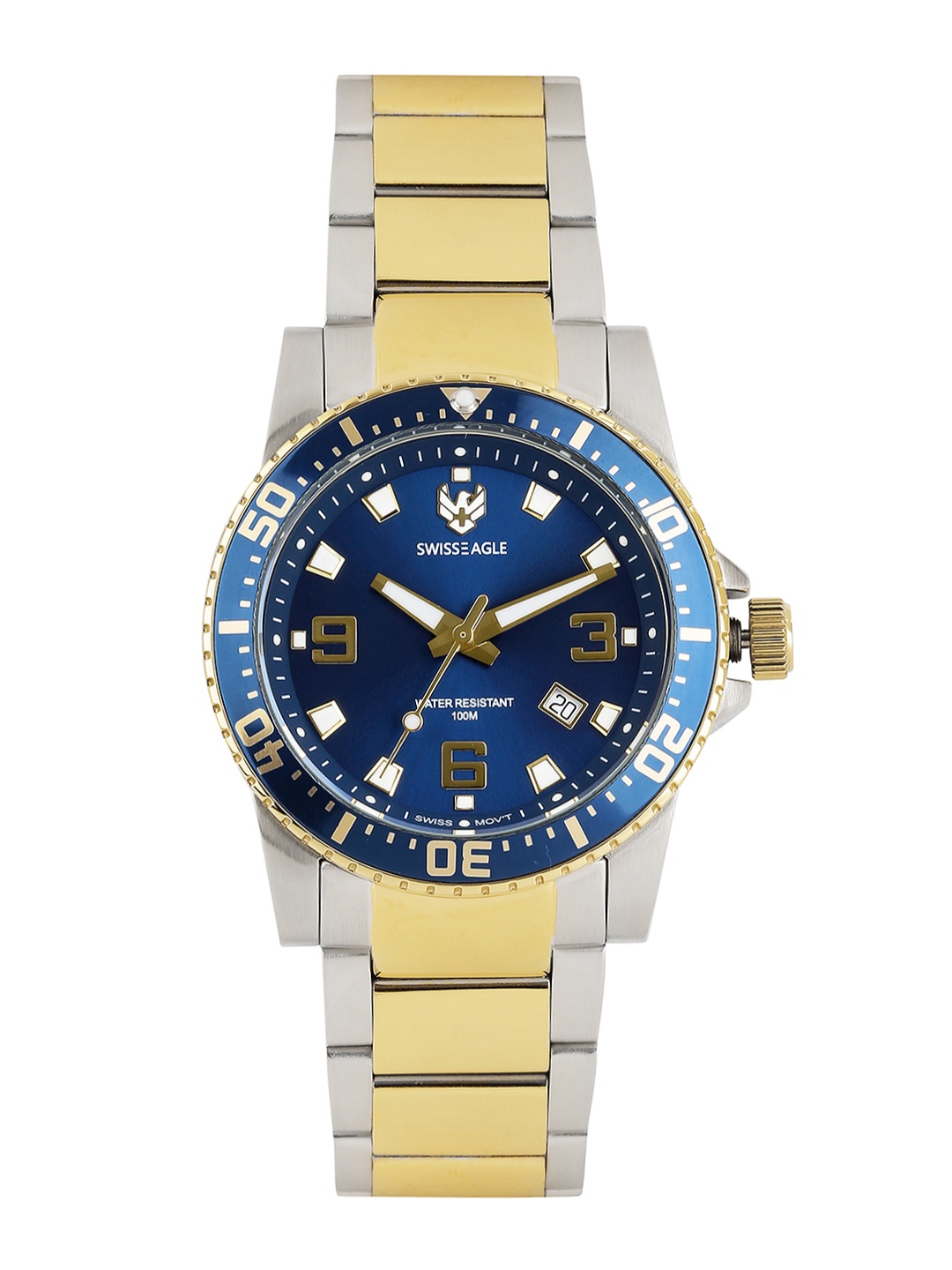 

Swiss Eagle Men Blue Dial Watch SE-9082B-TTYG-02