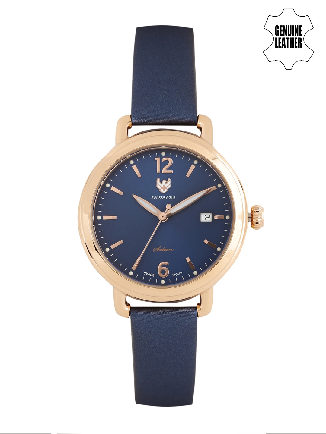 

Swiss Eagle Women Blue Dial Watch SE-9087LS-RG-02
