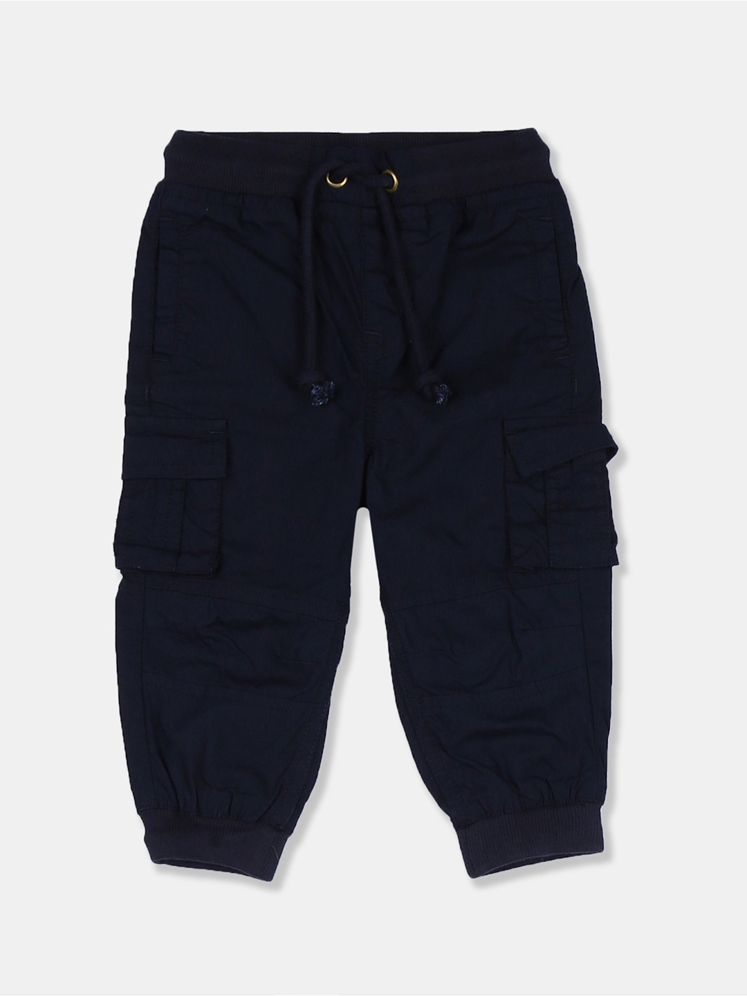 

Donuts Boys Navy Blue Regular Fit Solid Joggers