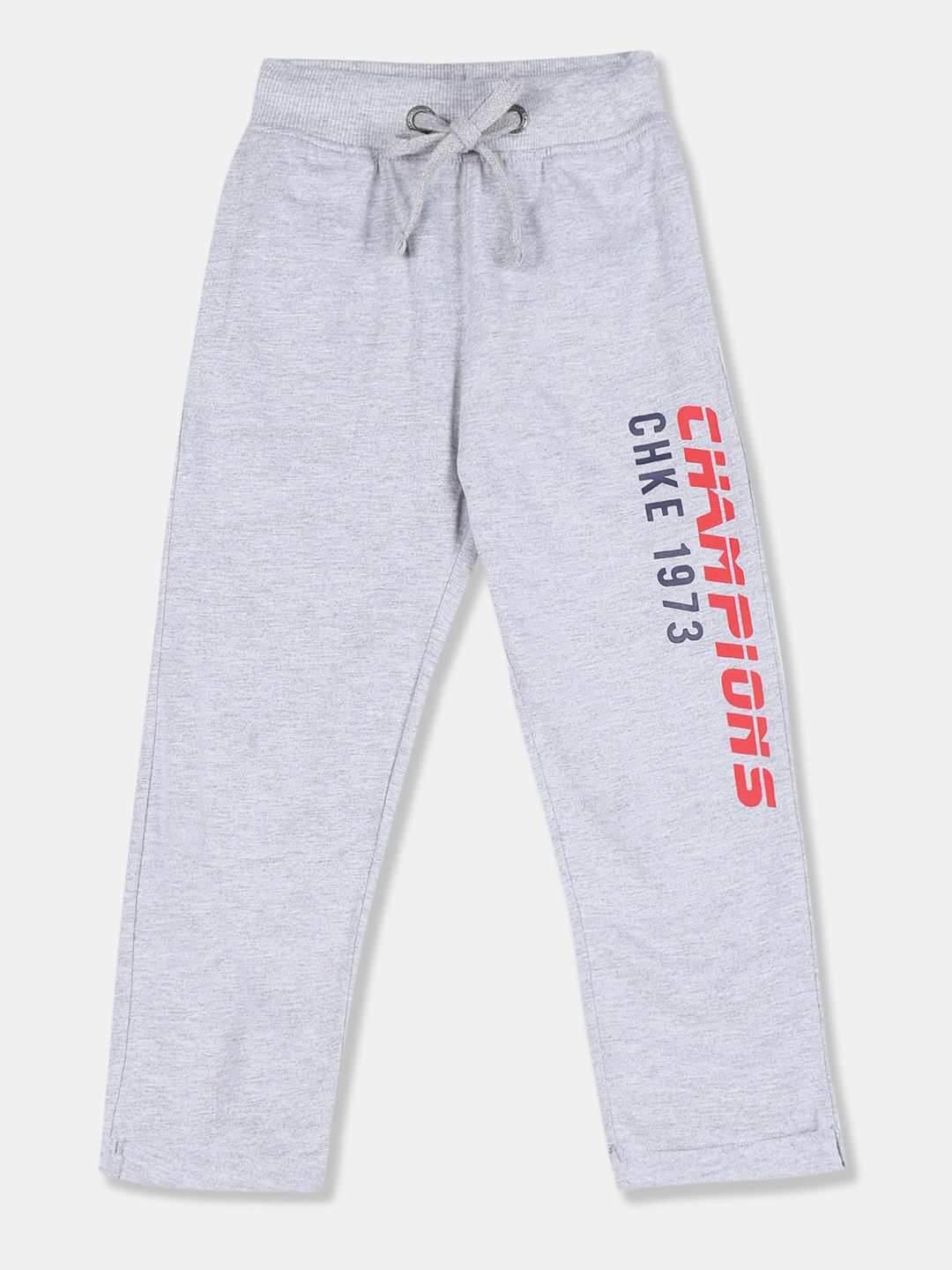

Cherokee Boys Grey & Red Printed Straight Fit Track Pants