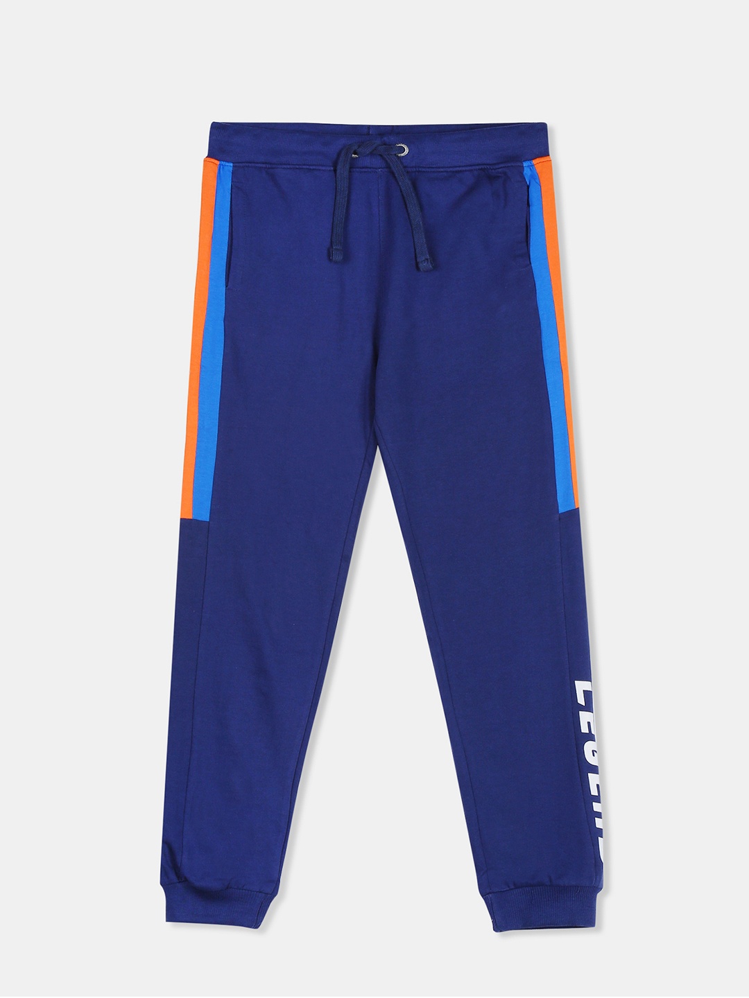 

Cherokee Boys Navy Blue Printed Joggers