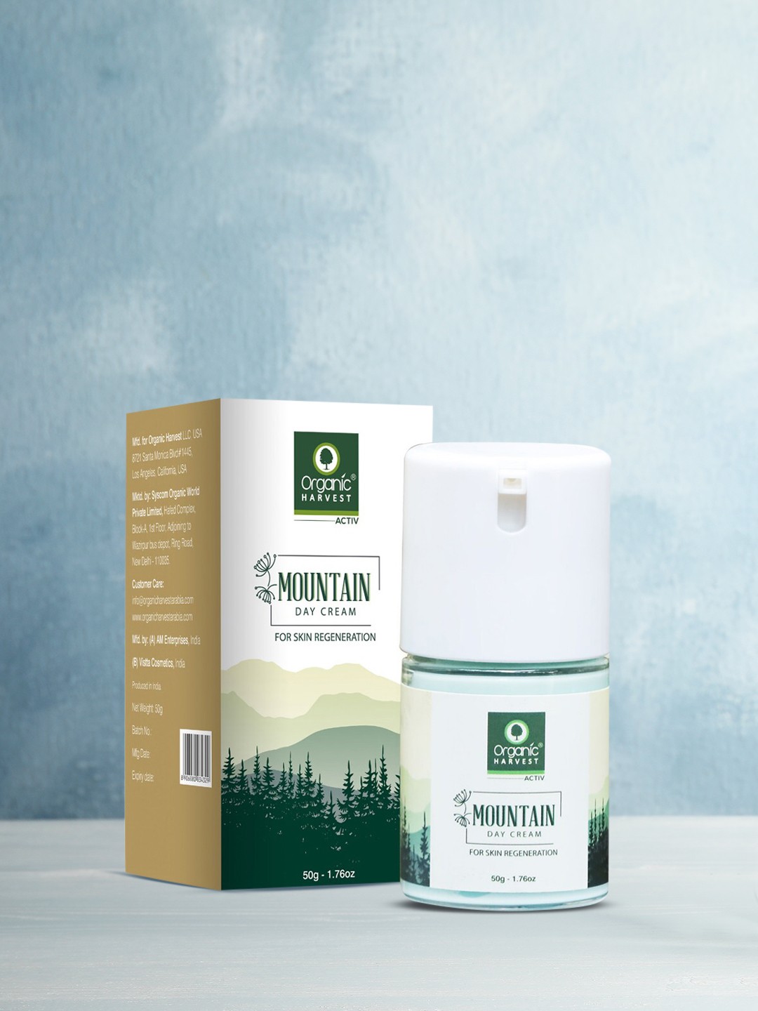 

Organic Harvest Mountain Range Day Cream 50 g, White