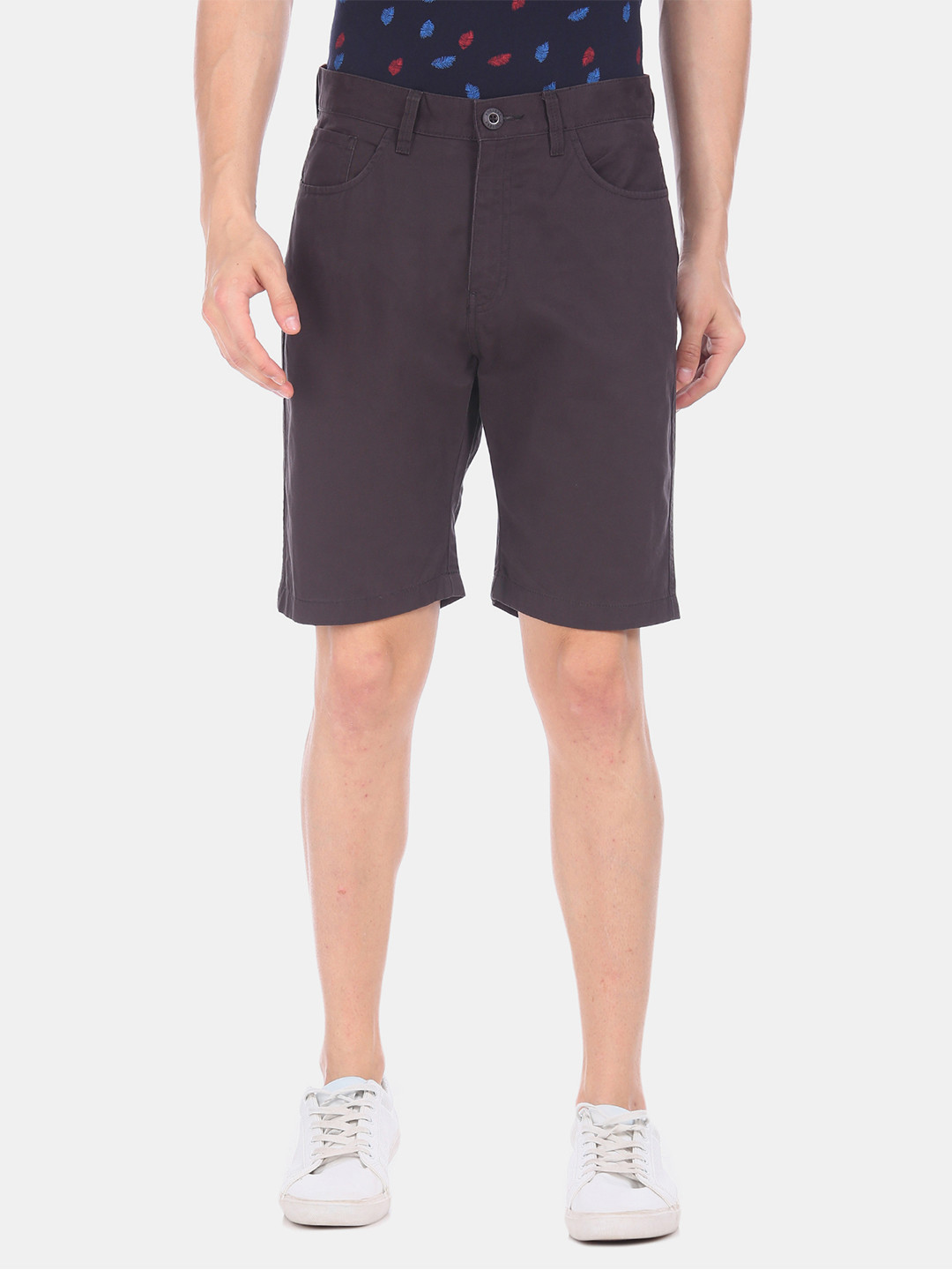 

Ruggers Men Brown Solid Regular Shorts