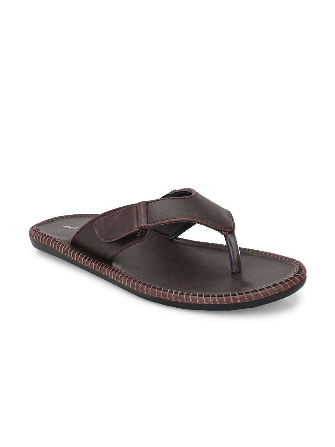 

Metronaut Men Coffee Brown Solid Thong Flip-Flops