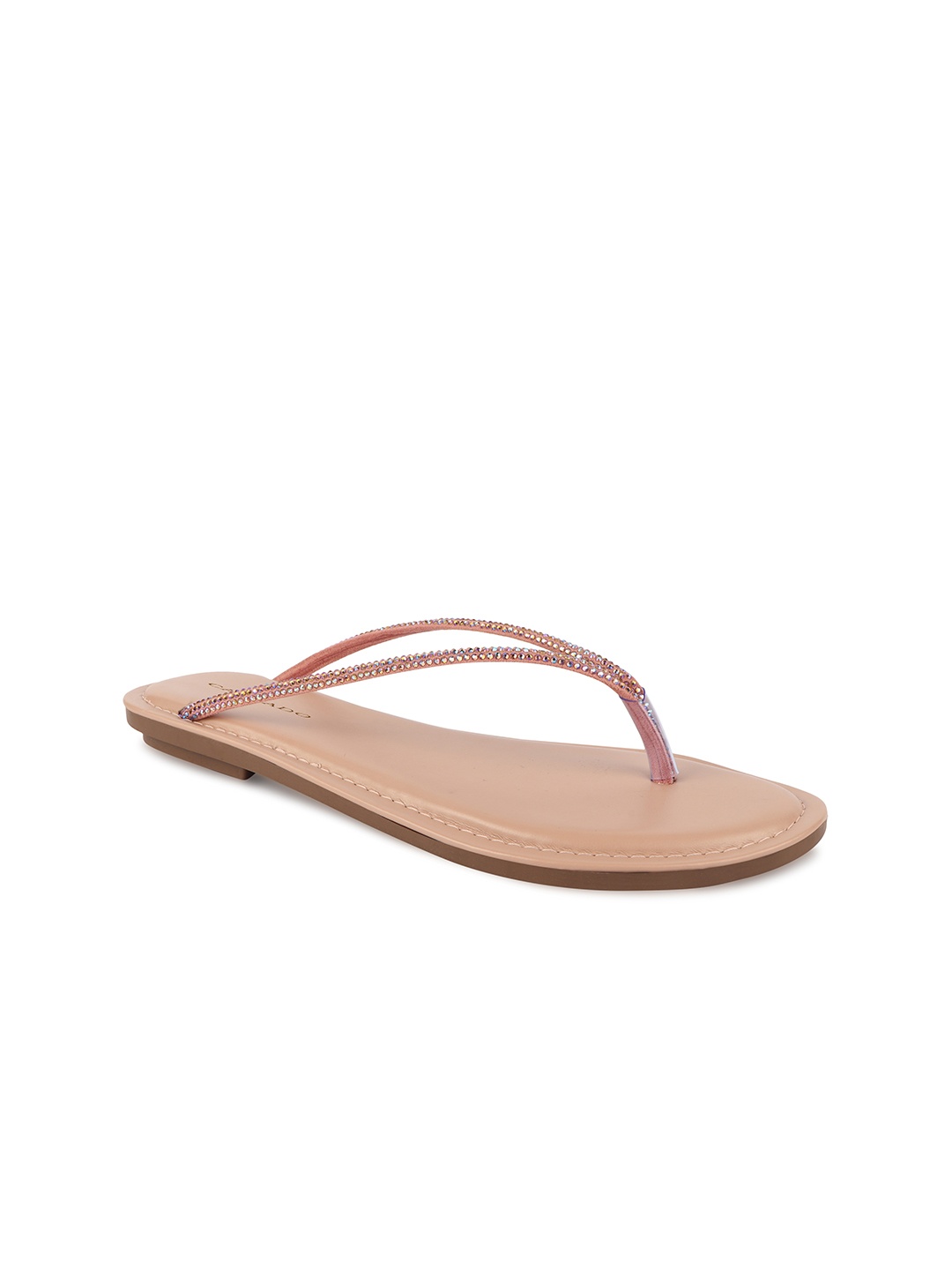 

CALZADO Women Pink Solid Open Toe Flats