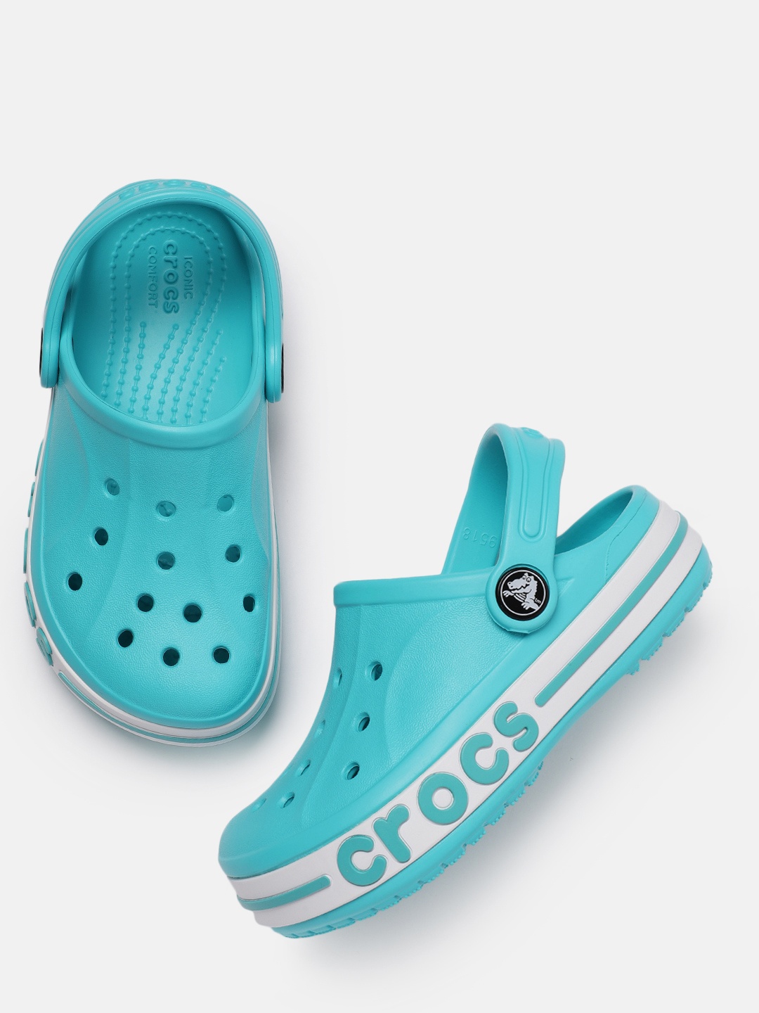 

Crocs Unisex Kids Blue Solid BayabandClogs