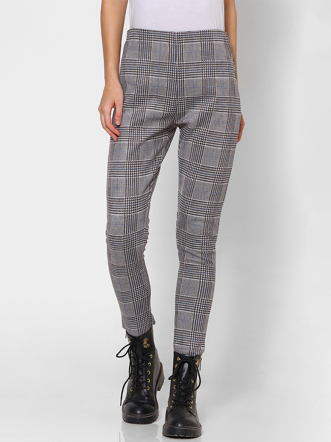 

Checkered Leggings, Blue