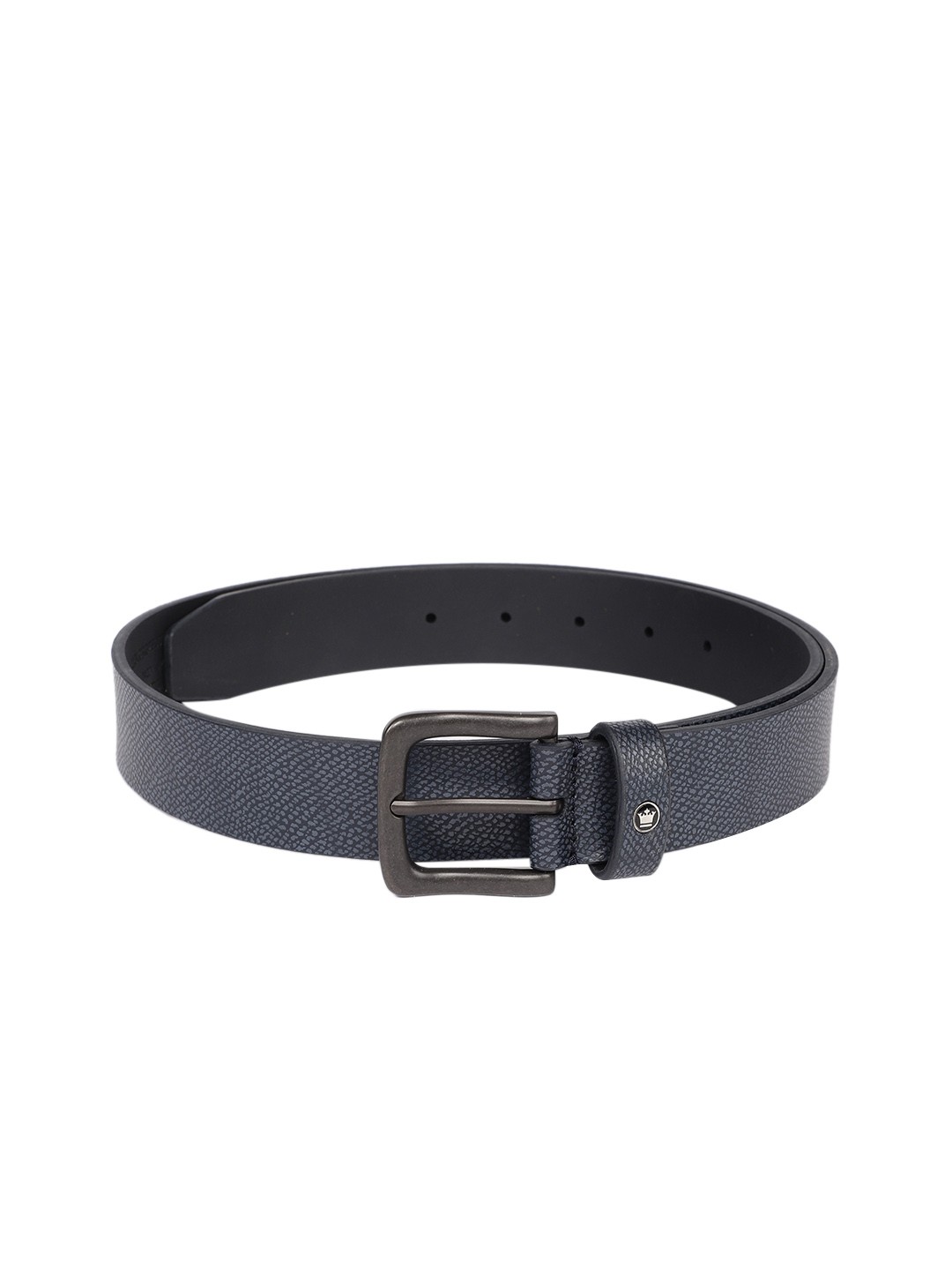 

Louis Philippe Sport Men Navy Blue Textured Leather Belt