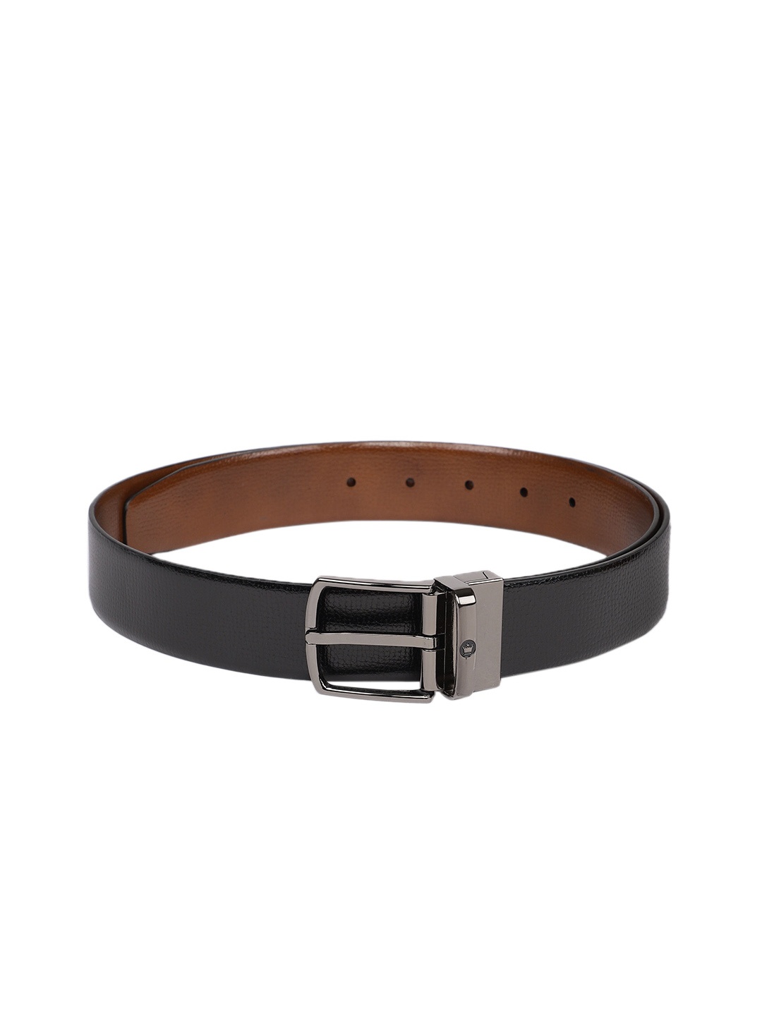 

Louis Philippe Men Black & Brown Solid Reversible Leather Belt