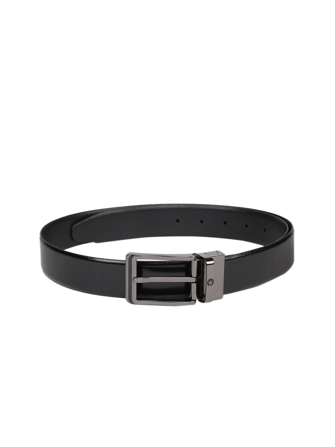 

Louis Philippe Men Black Solid Leather Belt