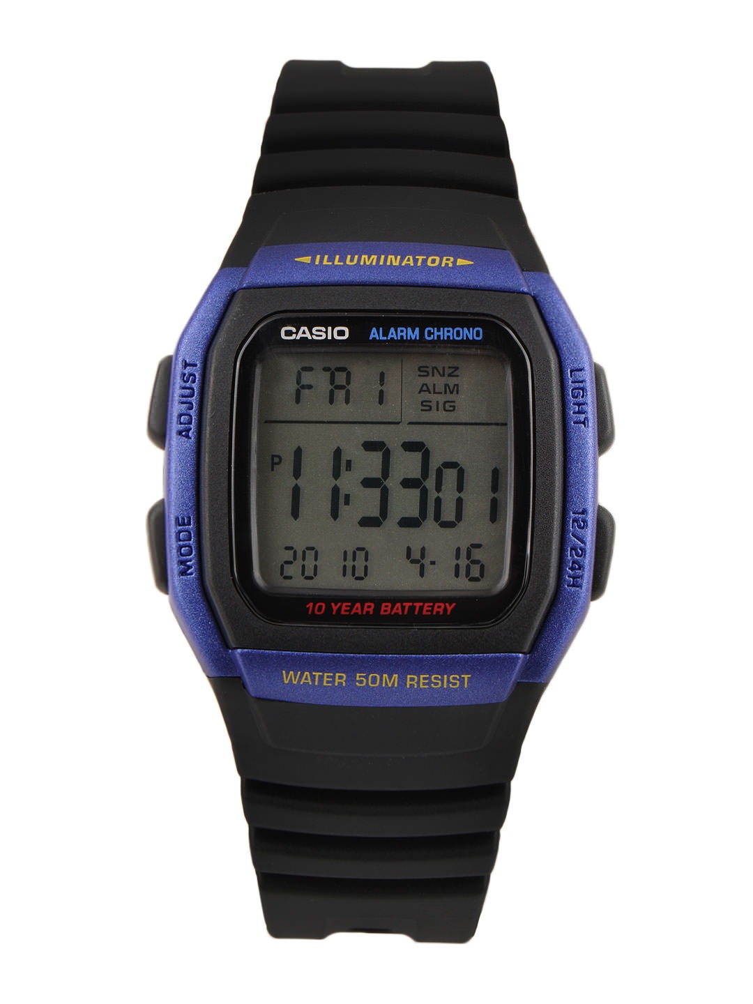 

Casio Youth Digital Unisex Black Digital watch D055 W-96H-2AVDF