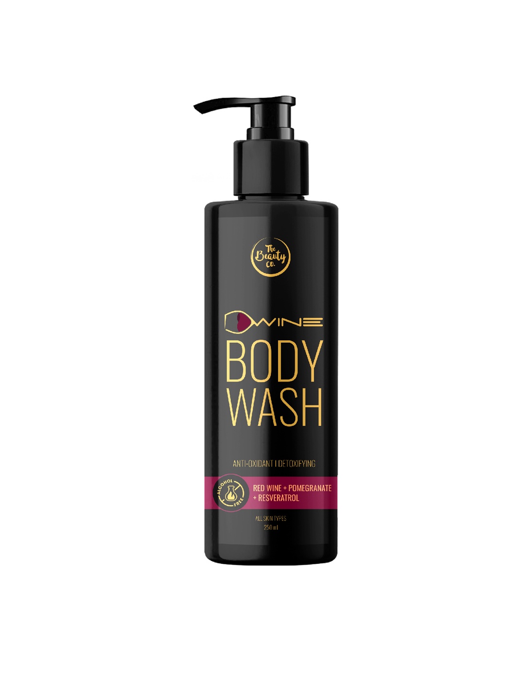 

The Beauty Co. D'Wine Red Wine, Pomegranate & Resveratrol Body Wash - 250ml, Black