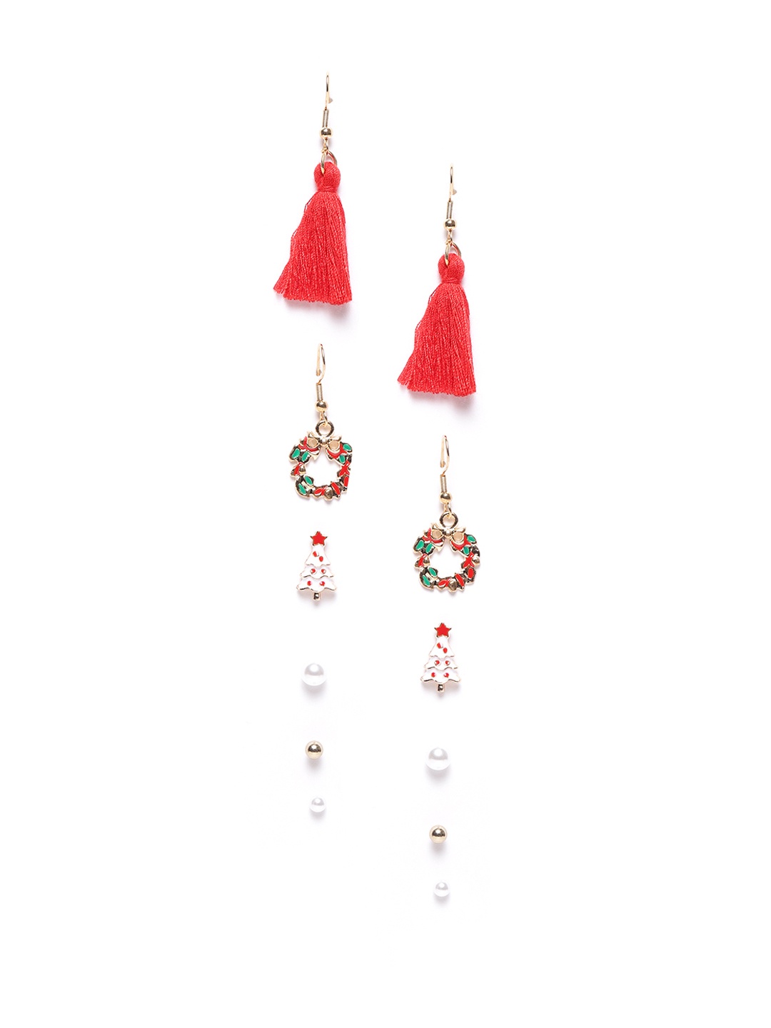 

Jewels Galaxy Set of 6 Gold-Plated Earrings