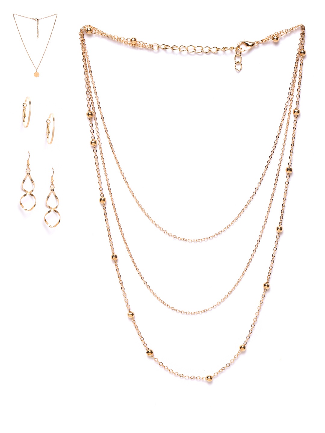 

Jewels Galaxy Set of 4 Gold-Plated Jewellery Set