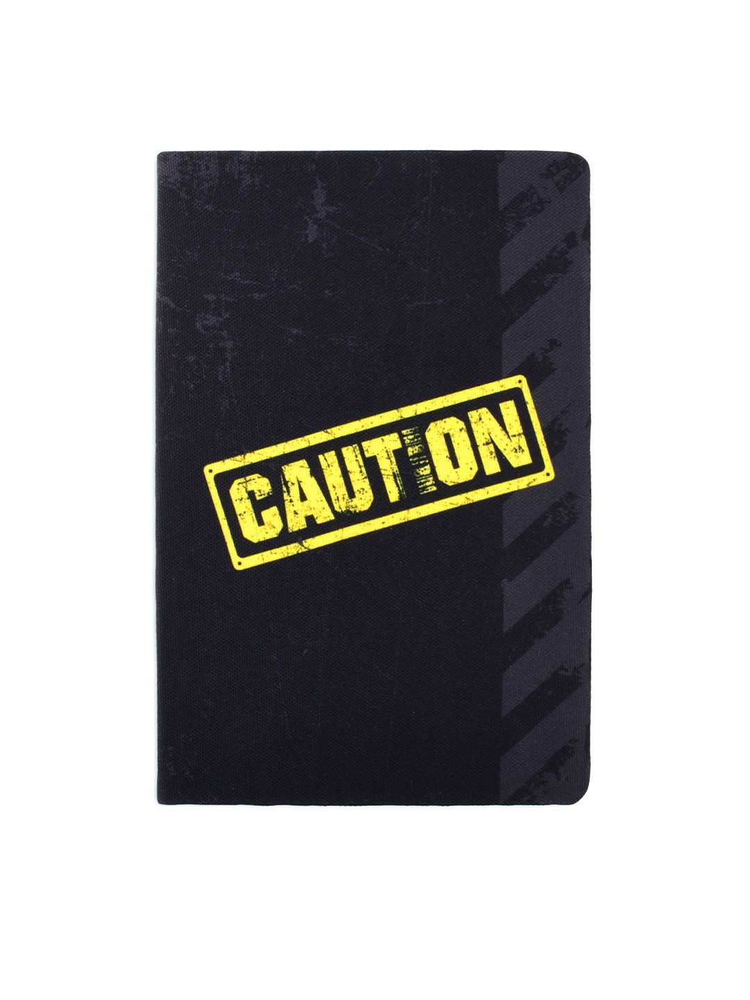 

Doodle Black & Yellow Printed Caution Soft Bound Notebook