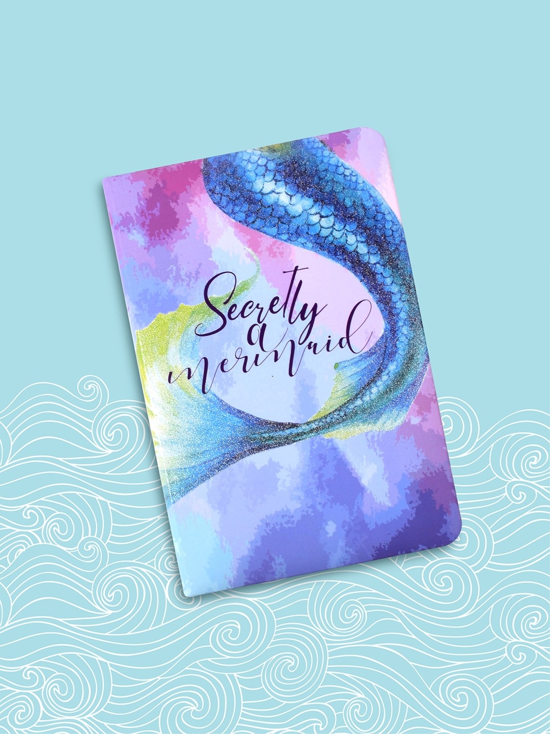 

Doodle Blue & Purple Mermaid Flow Print Soft Bound Notebook