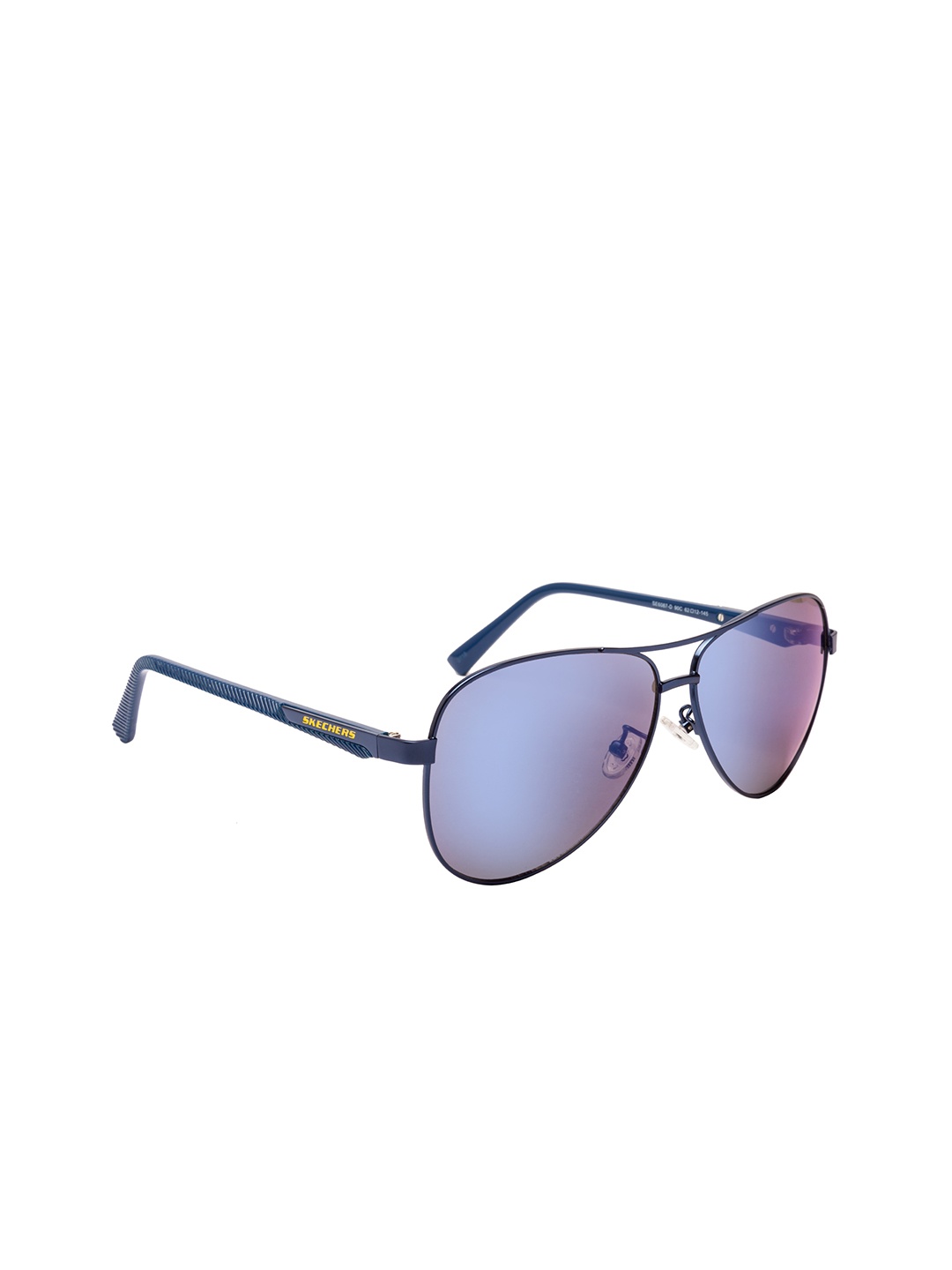 

Skechers Unisex Mirrored Aviator Sunglasses SE6087-D 62 90C, Blue