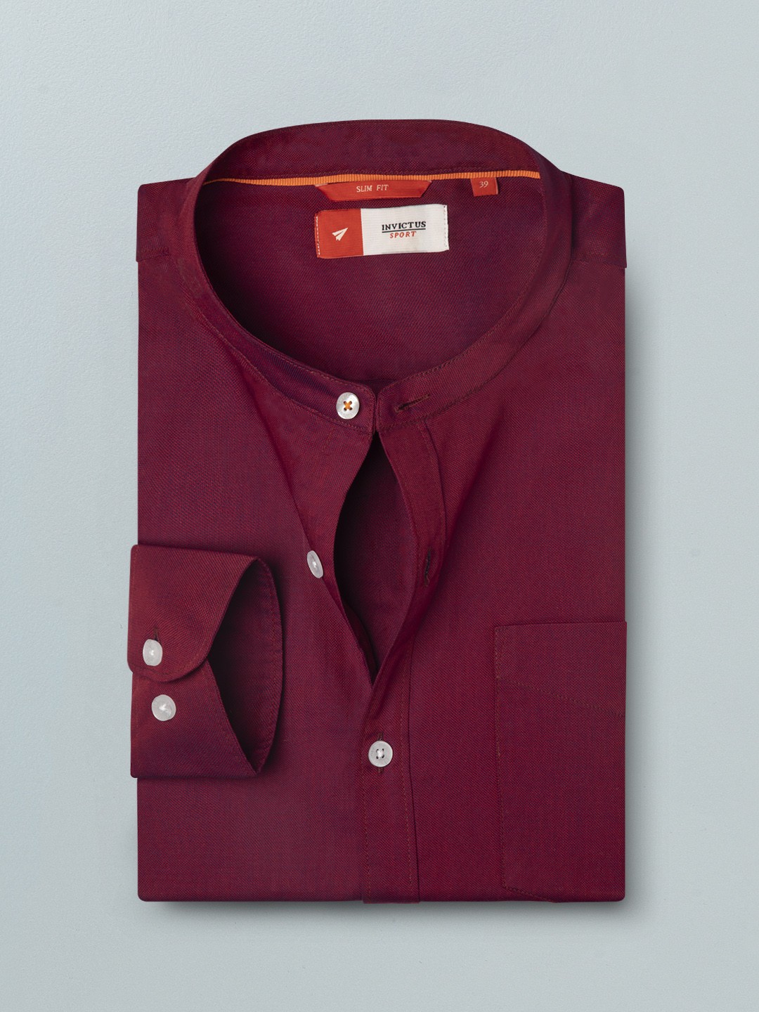 

INVICTUS Men Maroon Regular Fit Solid Sustainable Casual Shirt
