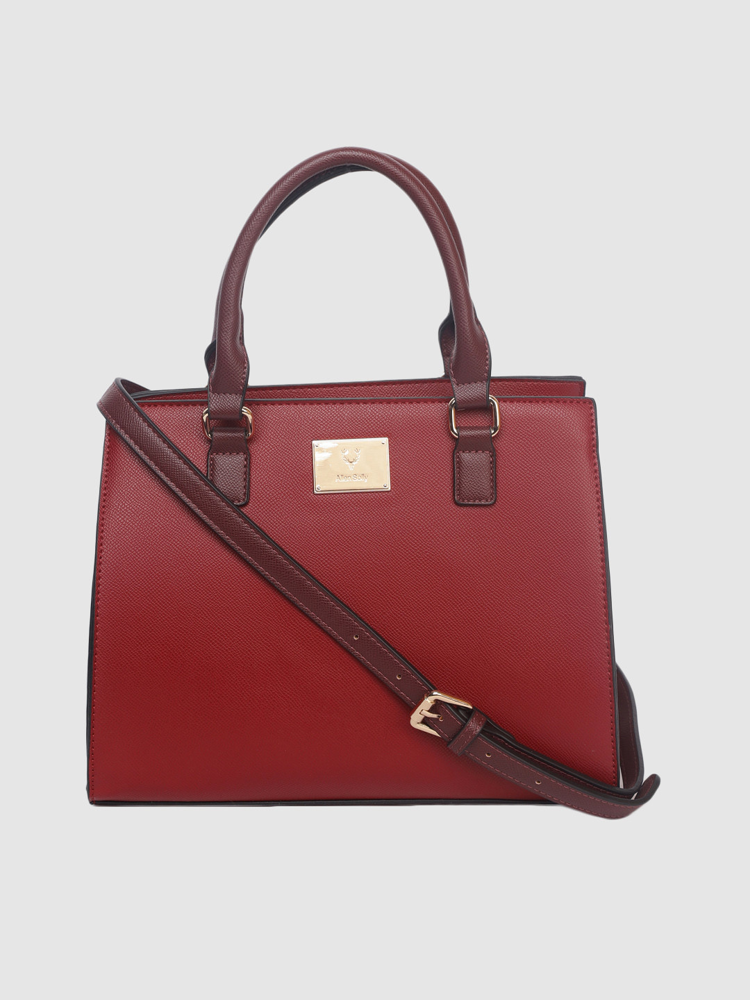 

Allen Solly Red Solid Handheld Bag