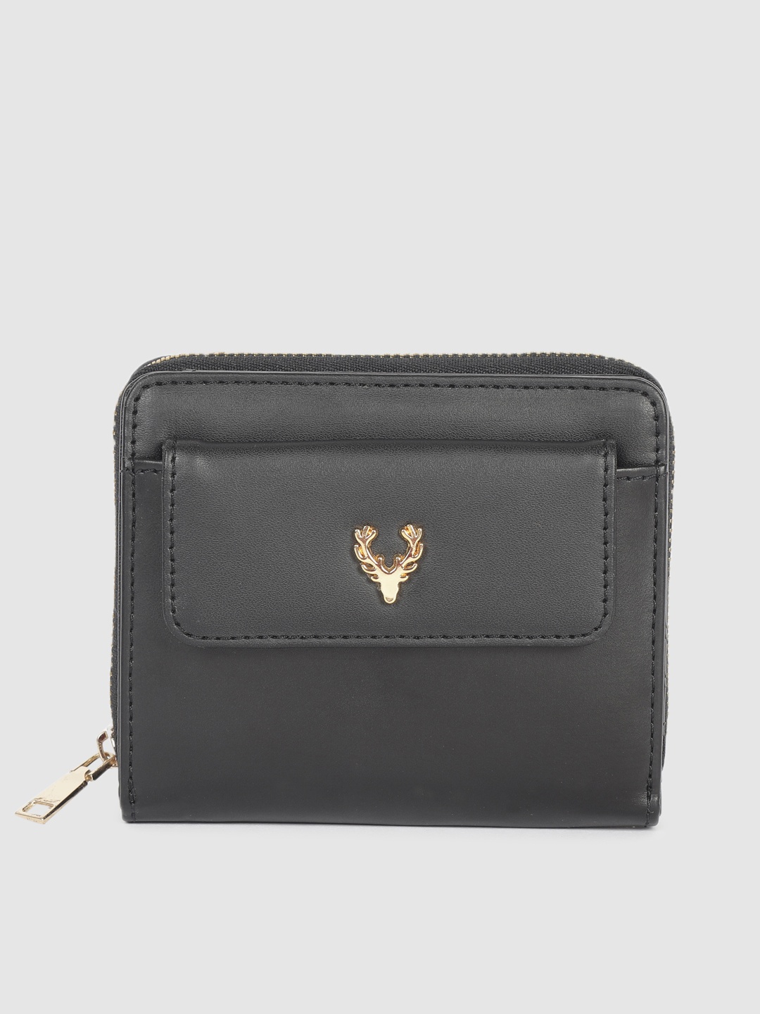 

Allen Solly Women Black Solid Two Fold Wallet