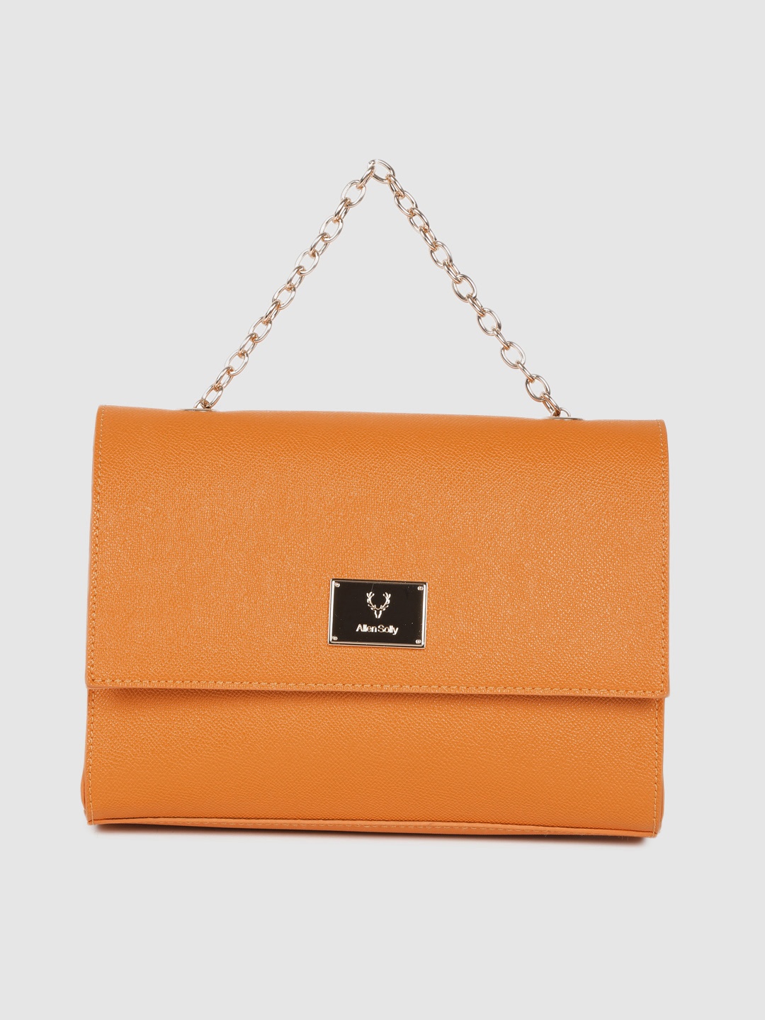 

Allen Solly Mustard Yellow Solid Satchel