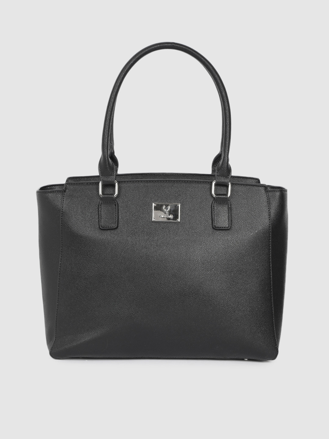 

Allen Solly Black Solid Laptop Handheld Bag