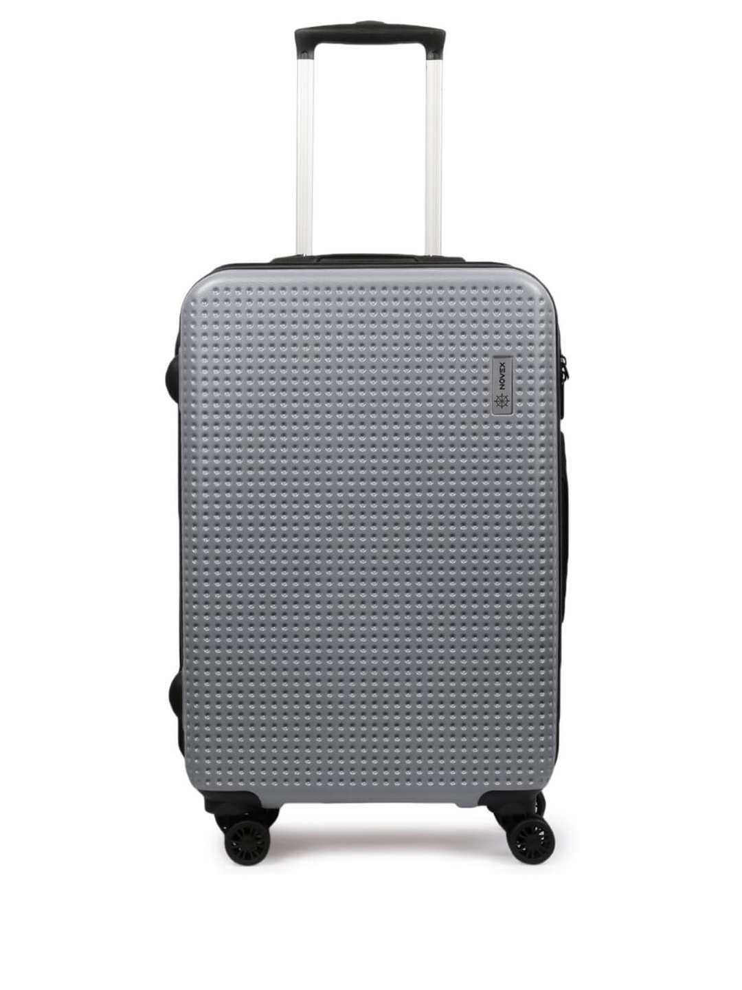 

NOVEX Unisex Grey Textured Hard-Sided Cabin Trolley Suitcase