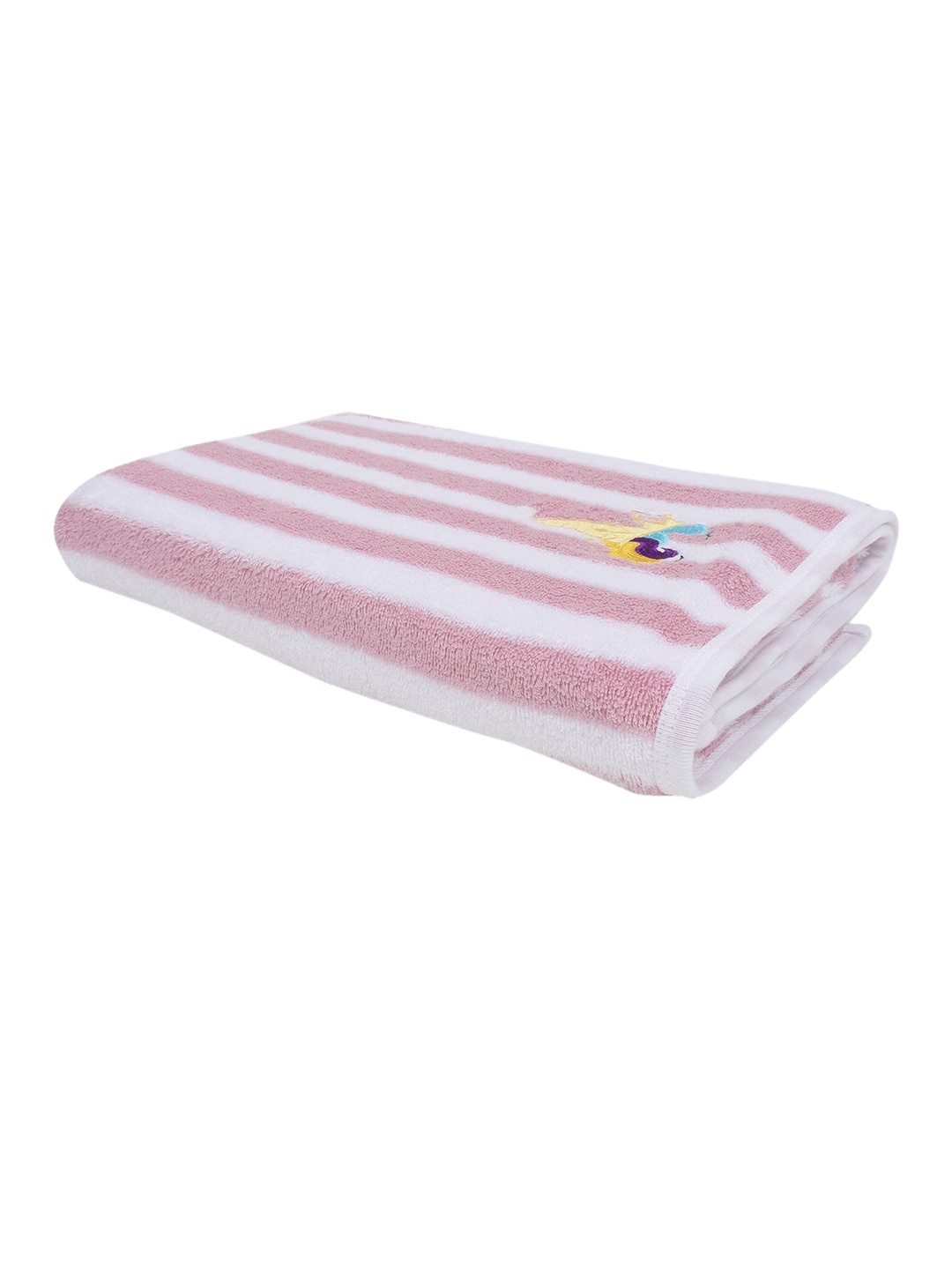 

My Milestones Unisex Infant Pink & White Striped 350 GSM Bath Towel