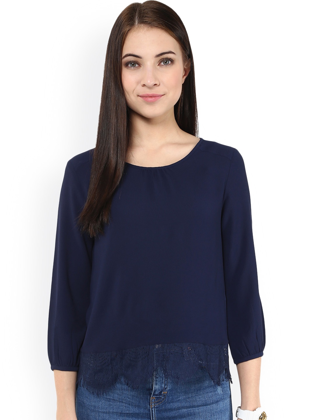 

Harpa Navy Top, Navy blue