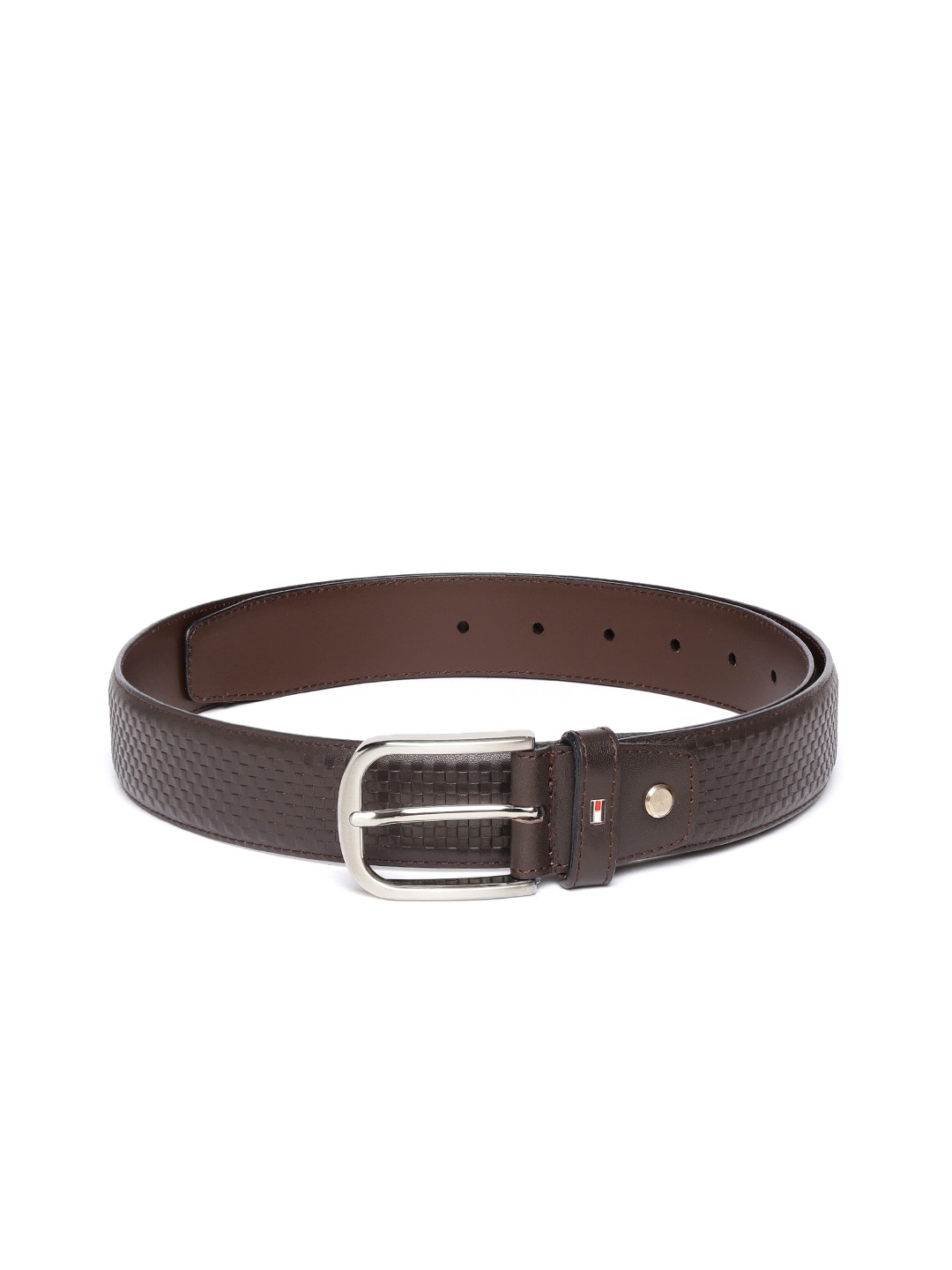 

Tommy Hilfiger Men Brown Textured Leather Belt