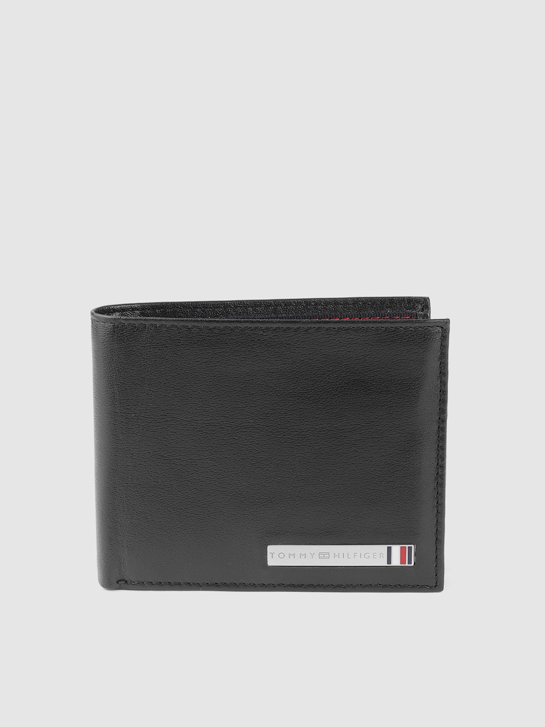 

Tommy Hilfiger Men Black Solid Leather Two Fold Wallet
