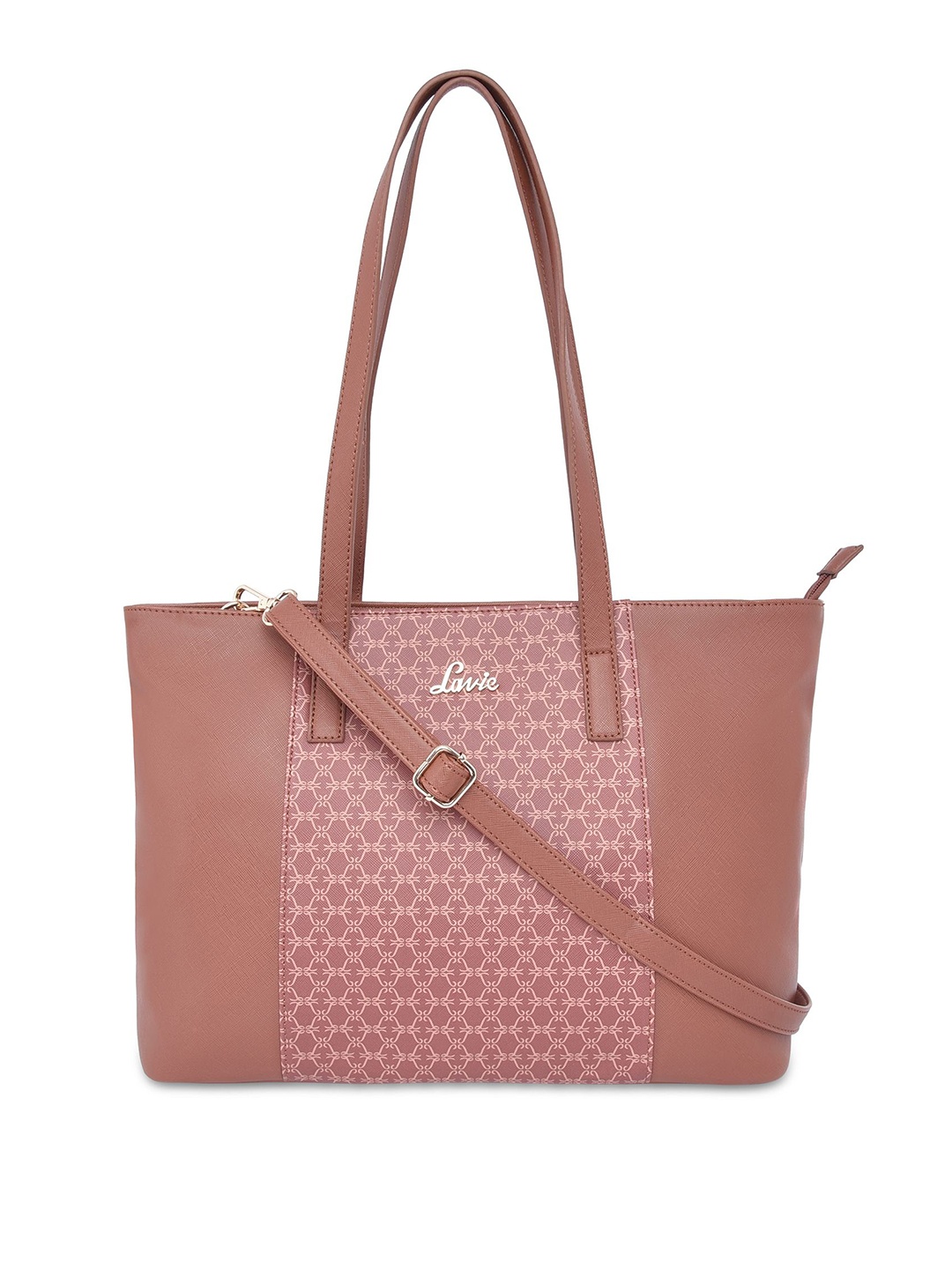 

Lavie Mauve Solid Handheld Bag
