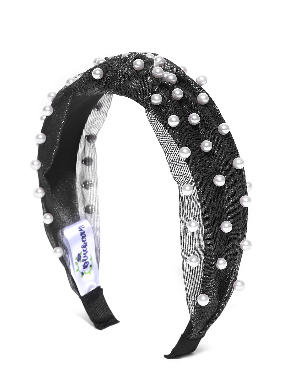 

Blueberry Women Black & White Beaded Hairband