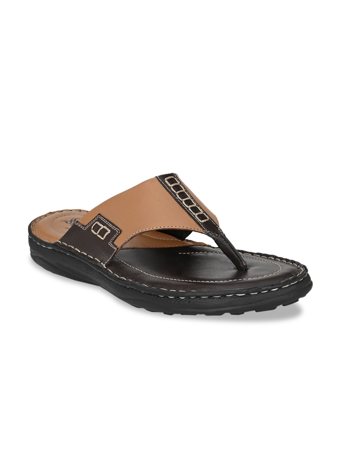 

SHENCES Men Tan Sandals