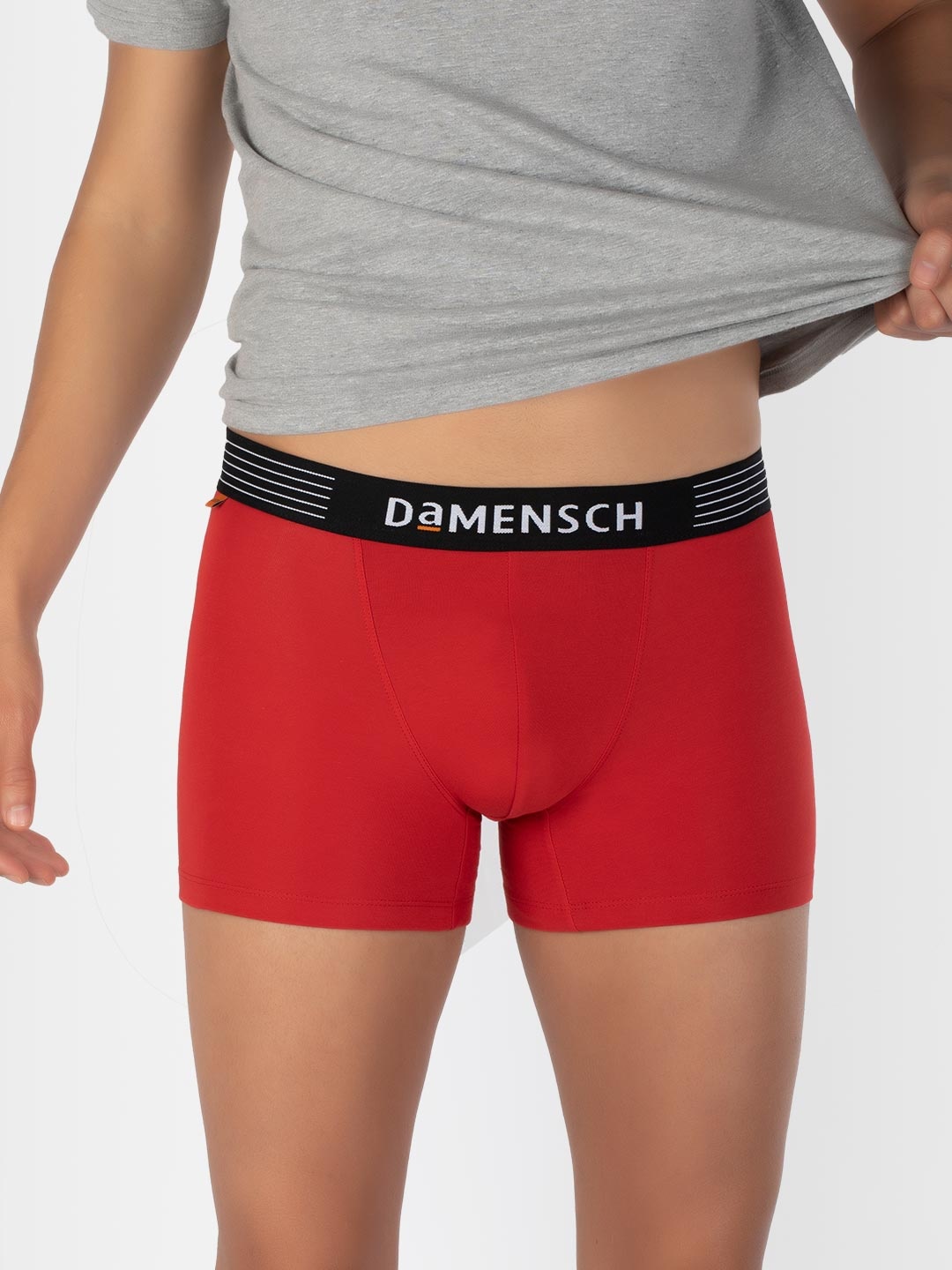 

DAMENSCH Men Red Solid Deo-Cotton Deodorizing Anti-Bacterial Trunk DAM-CTS-T- TYR