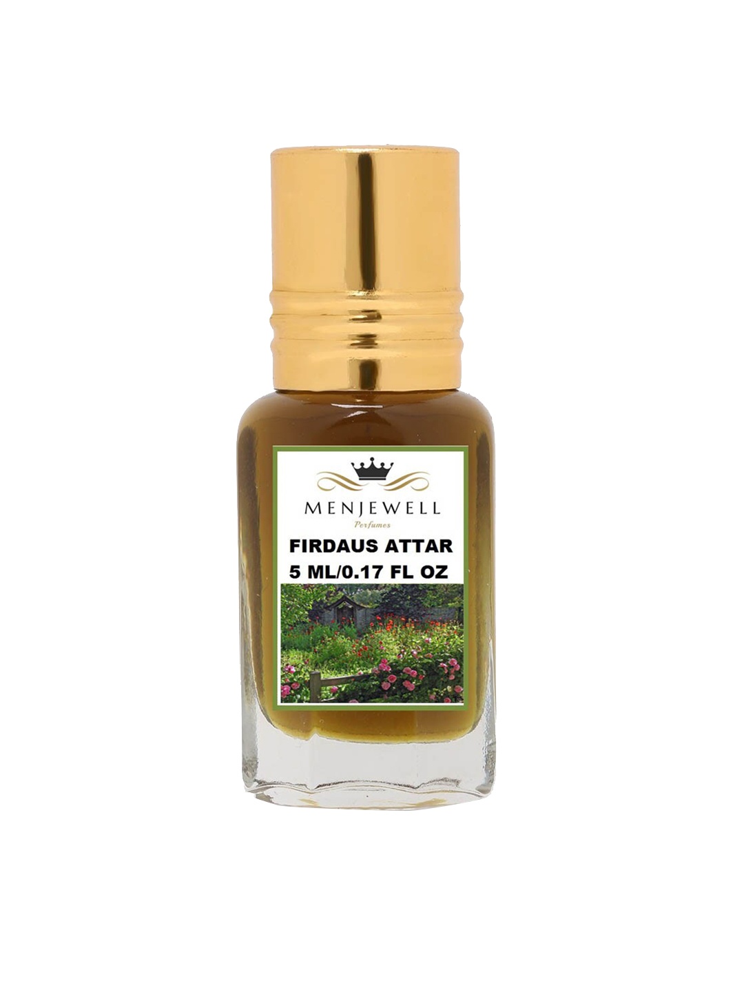 

Menjewell Firdaus Attar Perfume 5ml, Transparent