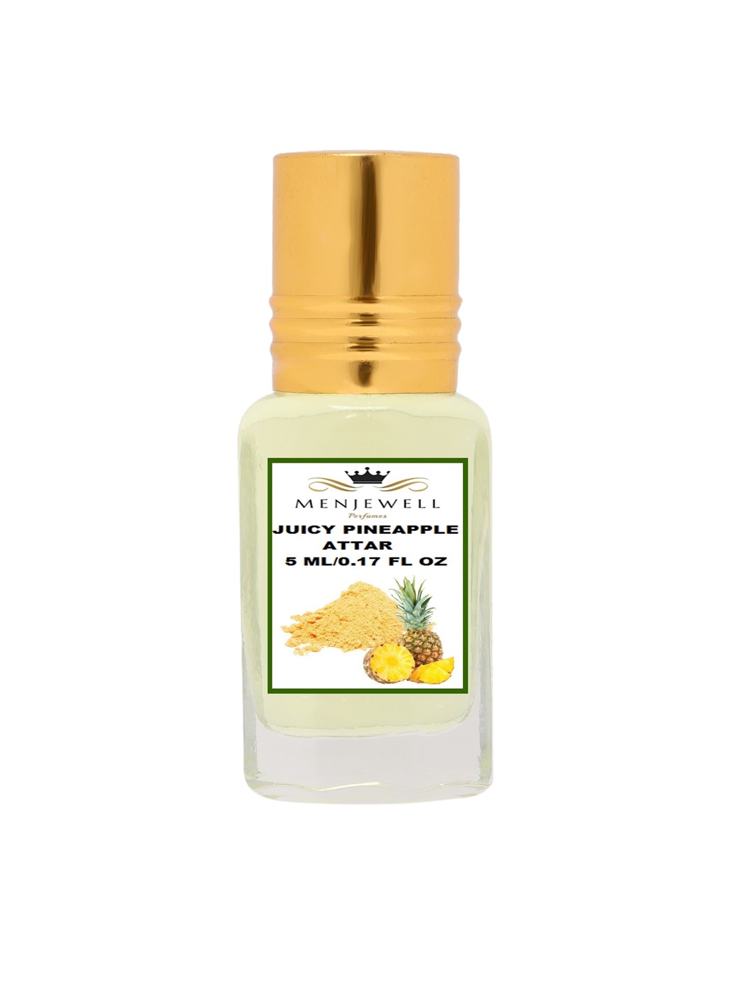 

Menjewell Pineapple Attar Perfume 5ml, Transparent