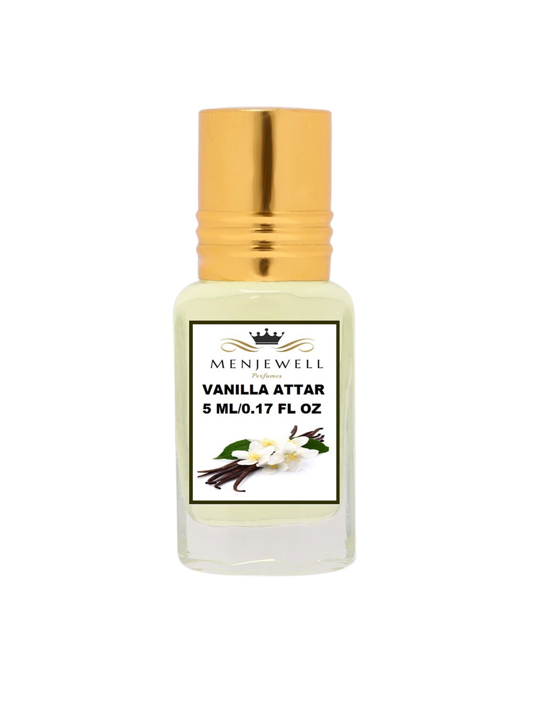 

Menjewell Fresh Vanilla Floral Attar 5ml, Green