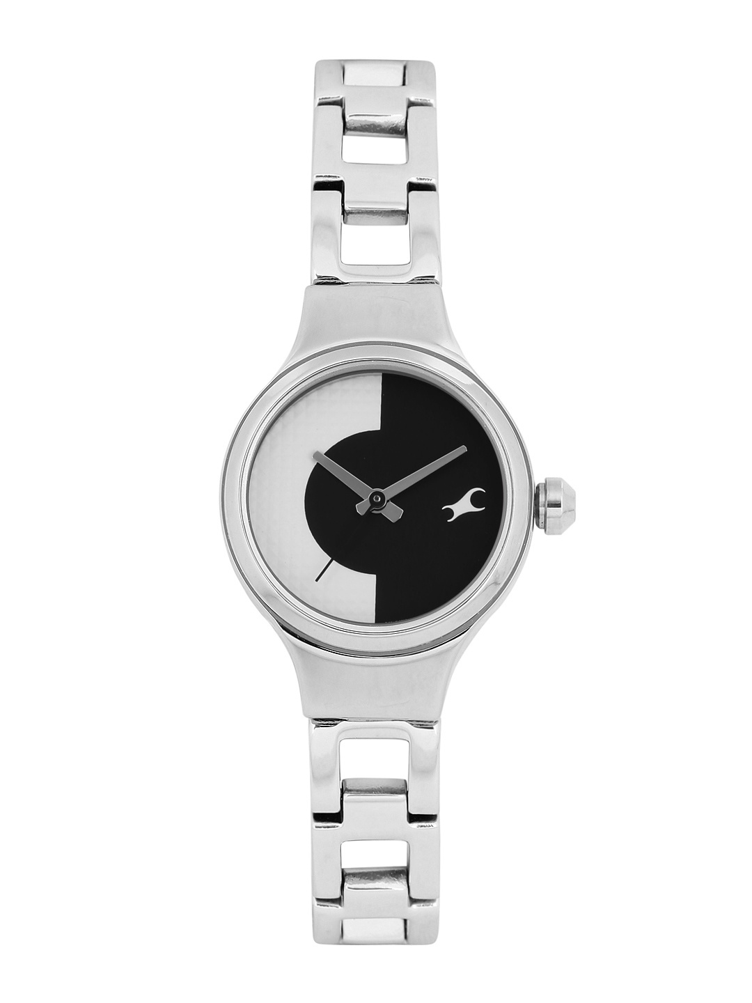 

Fastrack Women Black & White Dial Watch 6134SM01