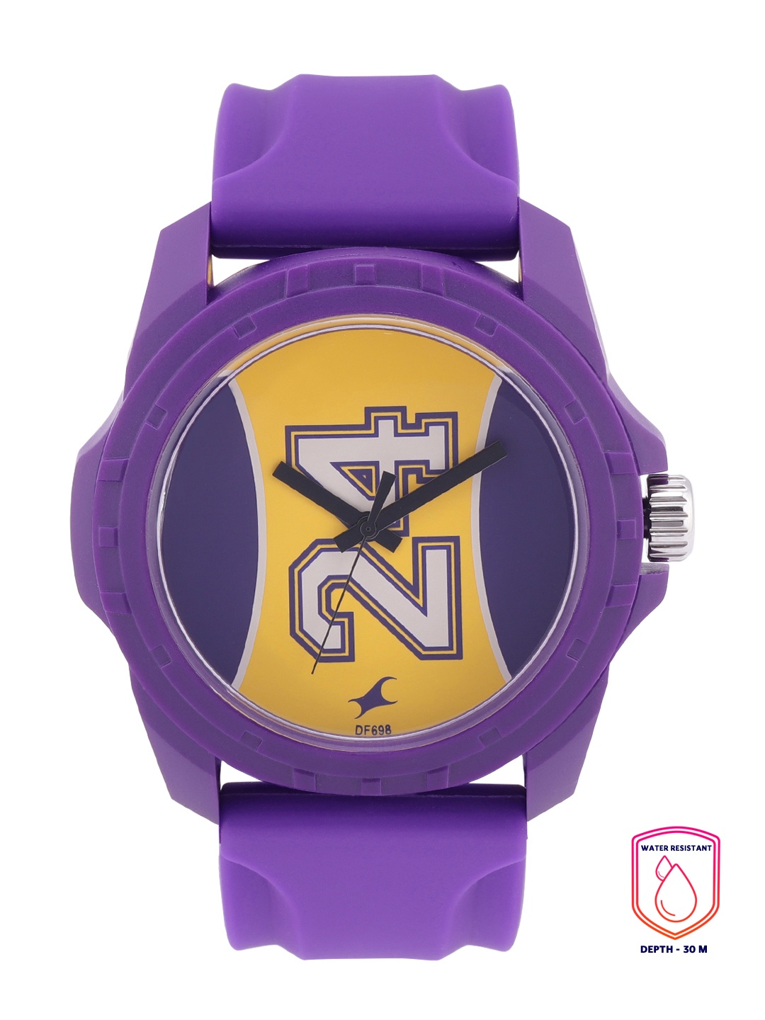 

Fastrack Unisex Purple & Yellow Printed Dial & Straps Analogue Watch 38018PP04