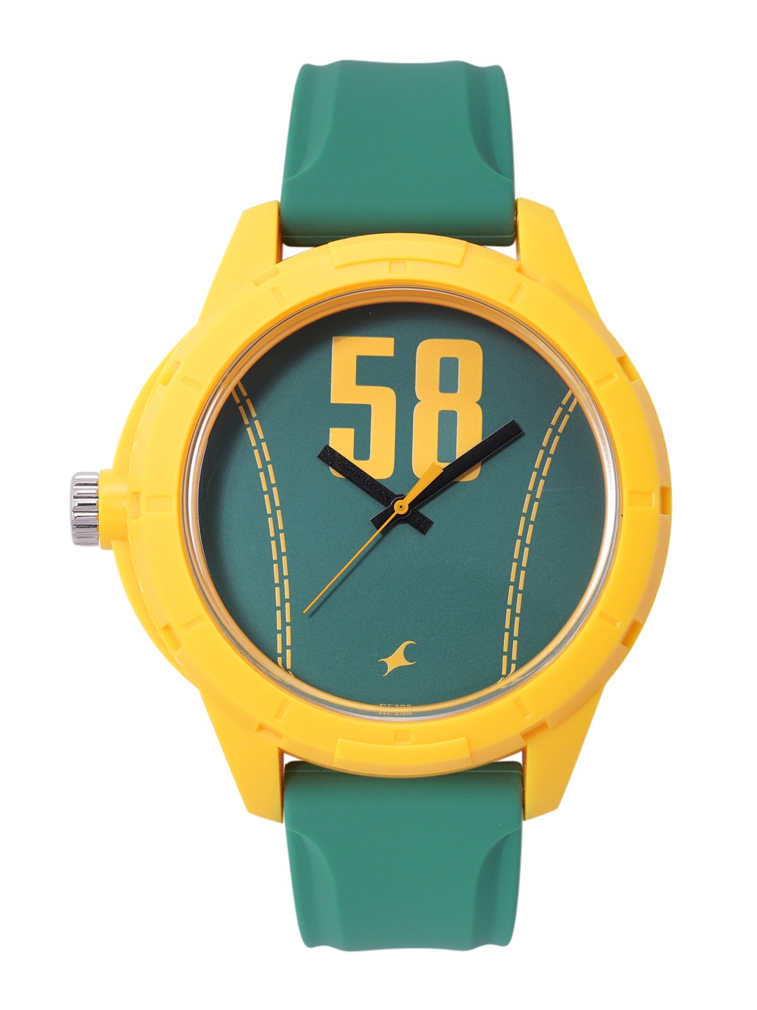 

Fastrack Unisex Printed Dial & Silicon Straps Analogue Watch 38019PP03, Green