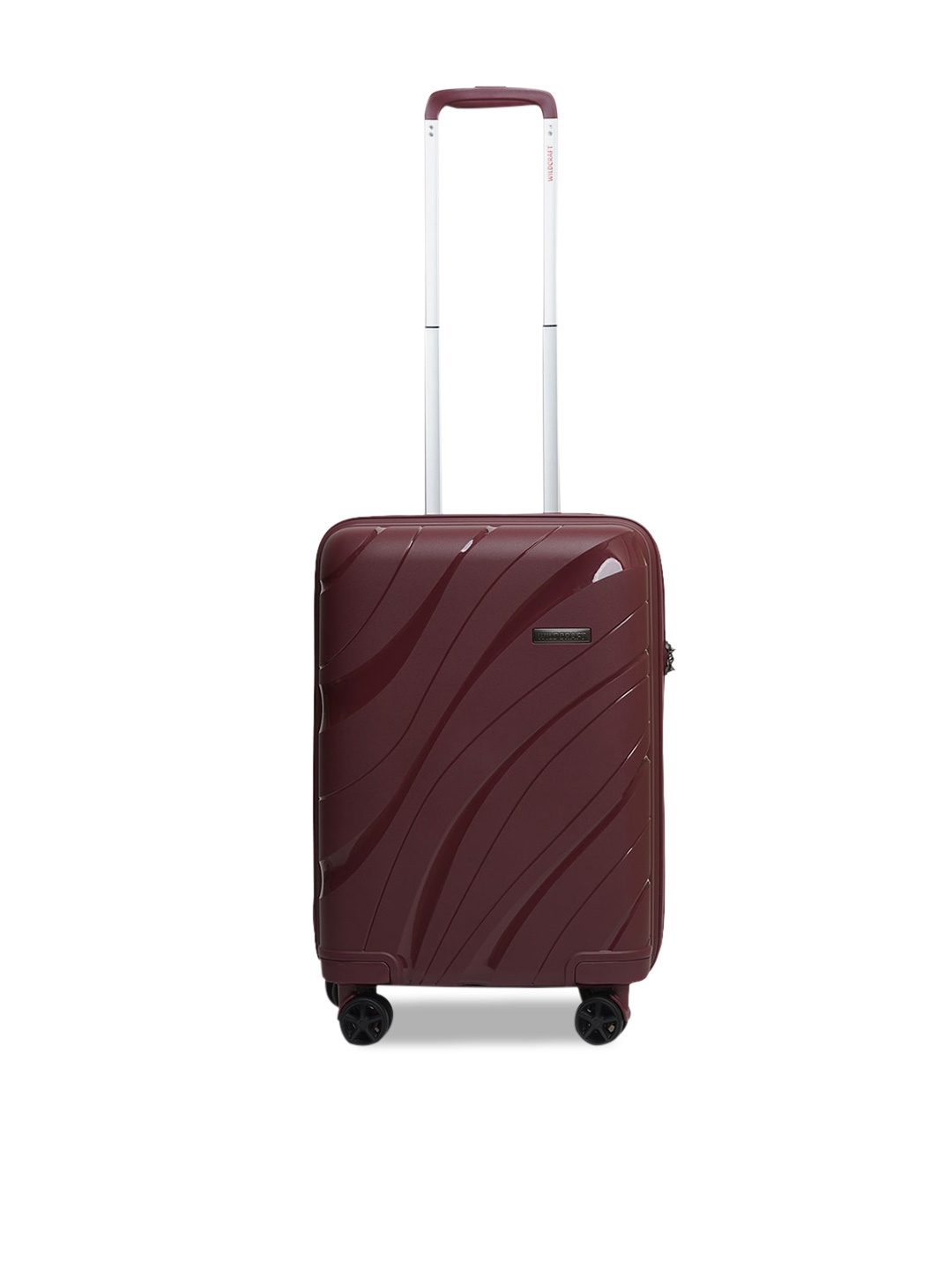 

Wildcraft AgenaTextured Hard-Side Large Trolley Bag, Red