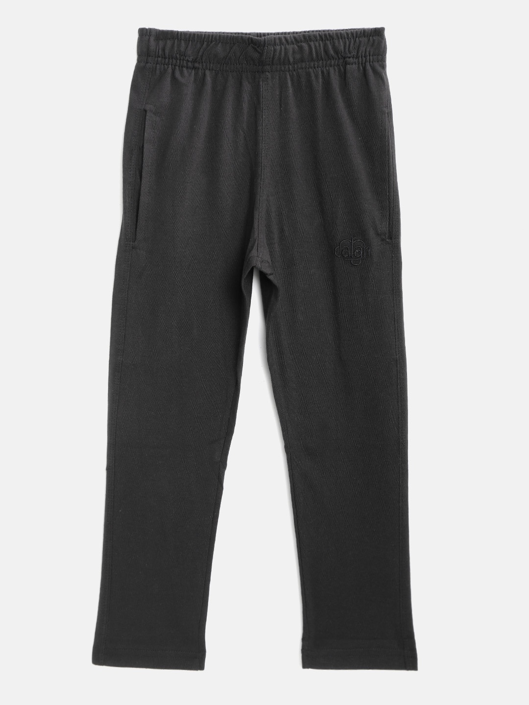 

CHIMPRALA Kids Black Solid Cotton Antimicrobial Track Pants