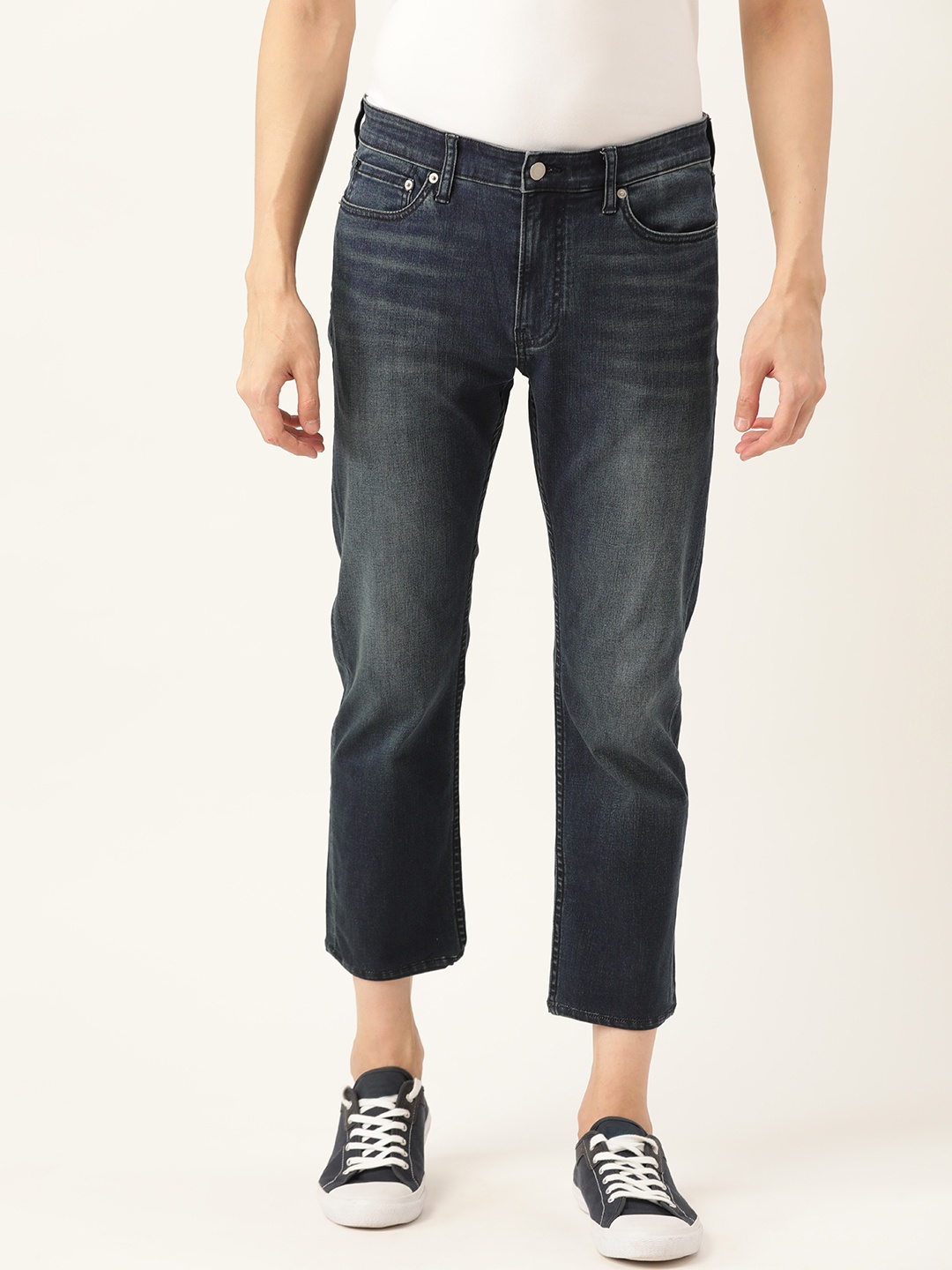 

Calvin Klein Jeans Men Navy Blue Slim Fit Heavy Fade Stretchable Jeans