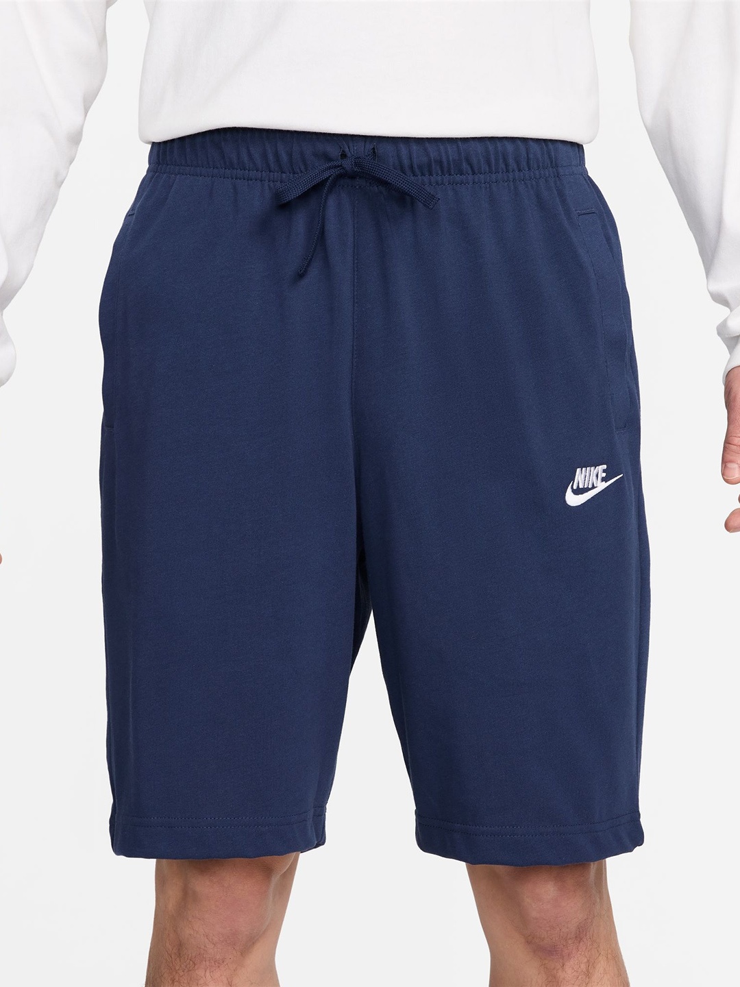 

Nike Men Navy Blue Solid AS M NSW CLUB SHORT JSY Regular Fit Shorts