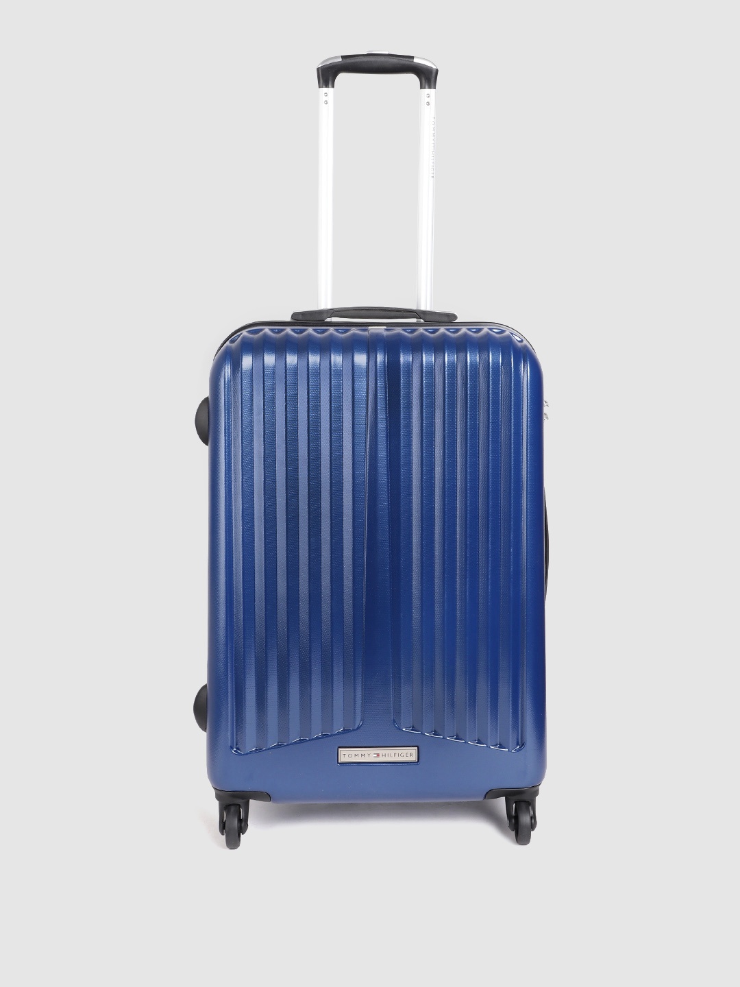 

Tommy Hilfiger Unisex Blue 360 Degree Rotation 4 Wheels Medium Hard Trolley Suitcase