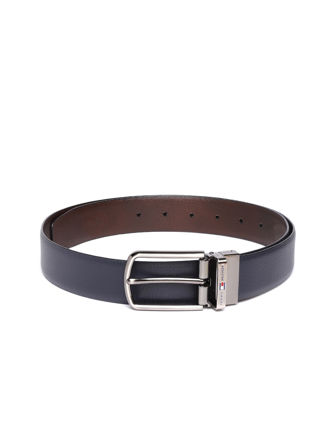 

Tommy Hilfiger Men Reversible Leather Belt, Navy blue